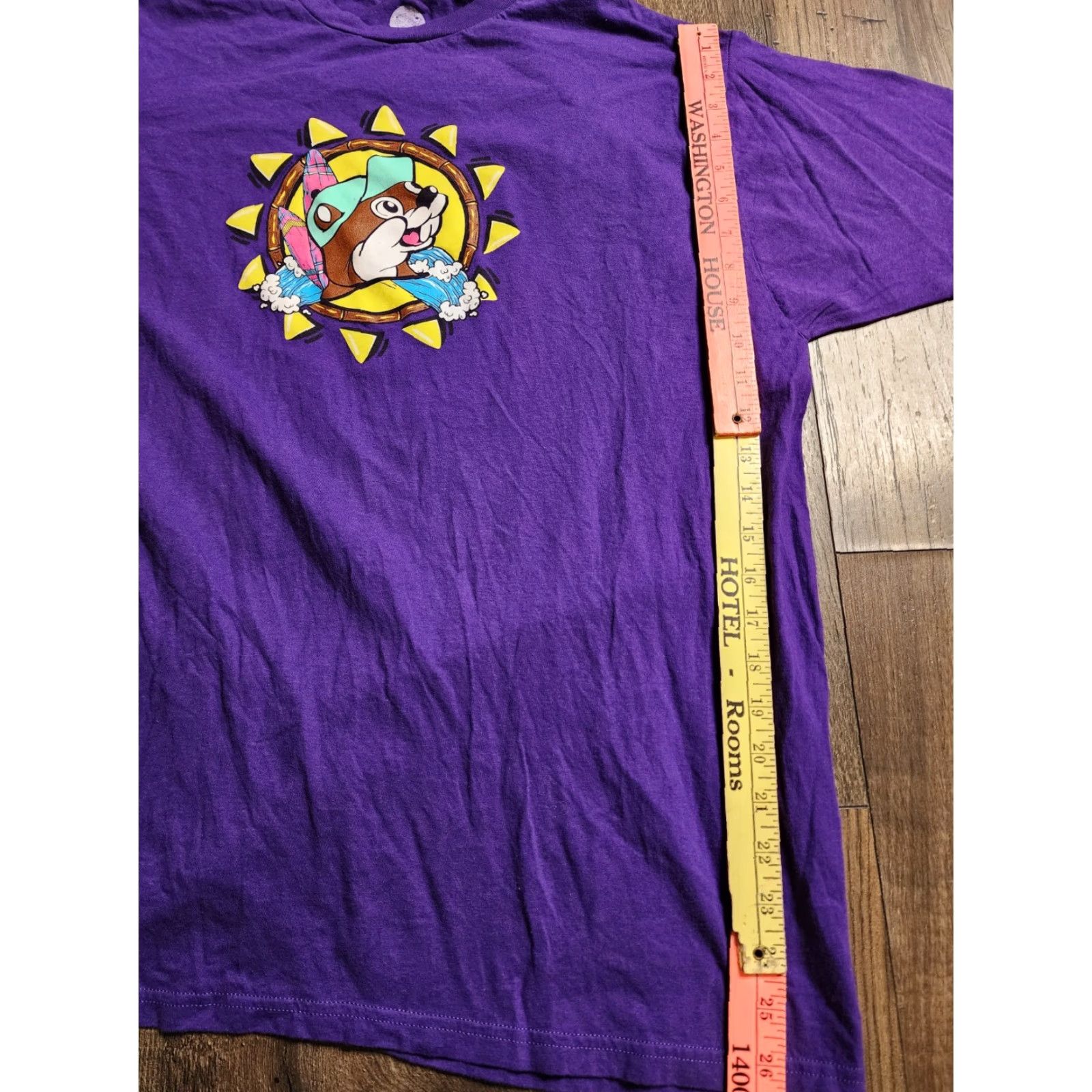 Doublet Buc-ee's T-Shirt – Adult L – Purple – Double-Sided Logo – Short Sleeve Cotton – Men’s Buc-ee’s 2020s Graphic Tee Size US L / EU 52-54 / 3 - 3 Thumbnail