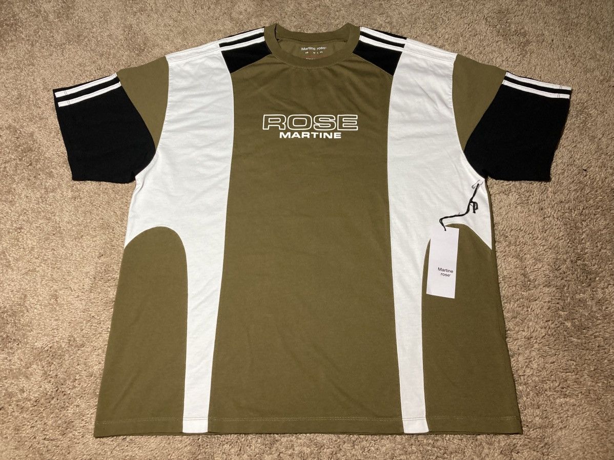 Martine Rose New SS25 Martine Rose Panel Boss Logo Stripe Top Olive 2025 Size US S / EU 44-46 / 1 - 2 Thumbnail