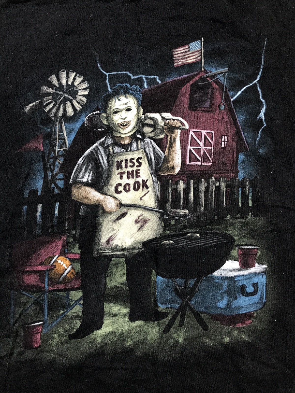 Vintage Vintage The Texas Chainsaw Massacre Movie Promo Graphic Tee Size US S / EU 44-46 / 1 - 2 Thumbnail