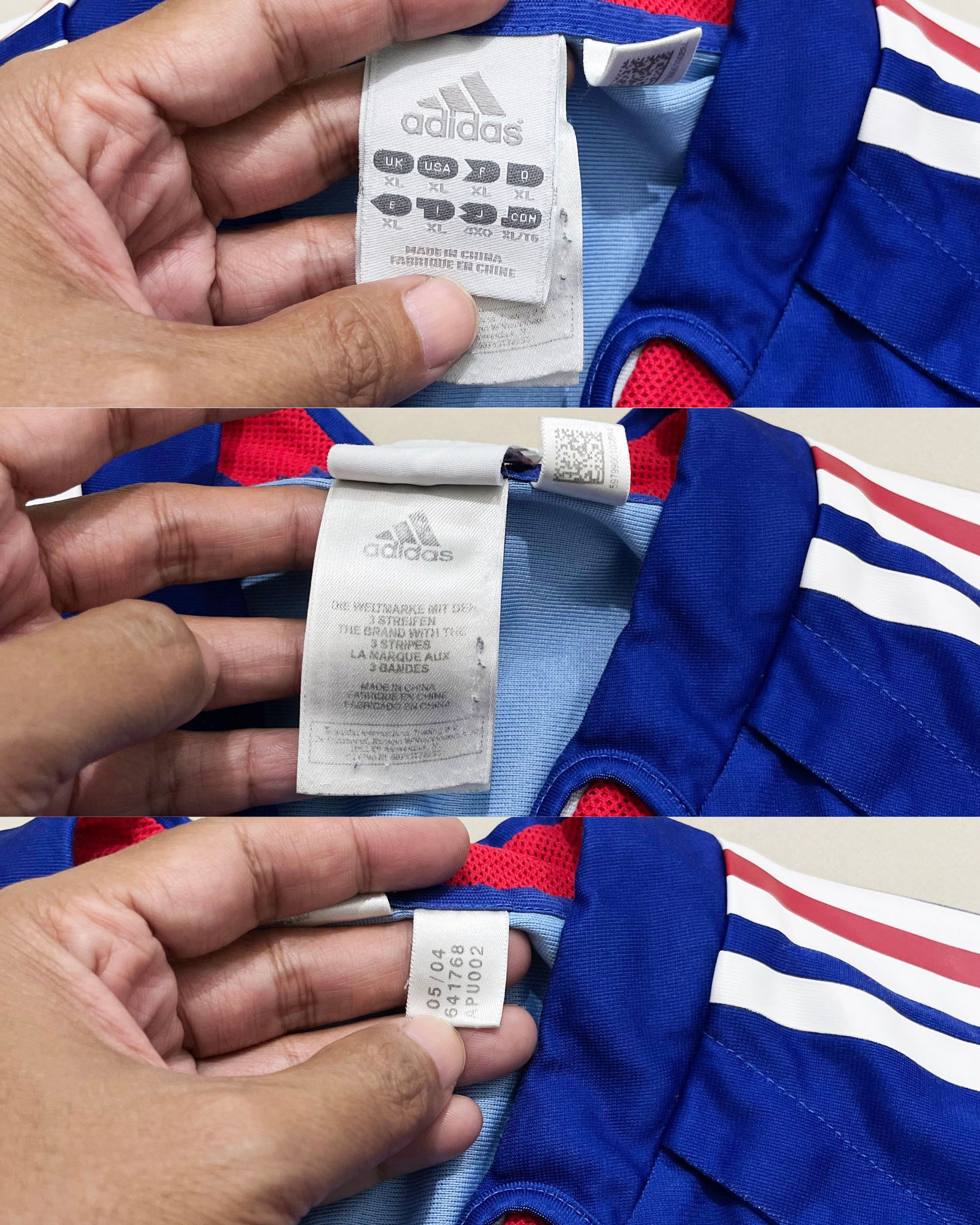 Adidas France Home Kit 2004 Size US XL / EU 56 / 4 - 7 Thumbnail
