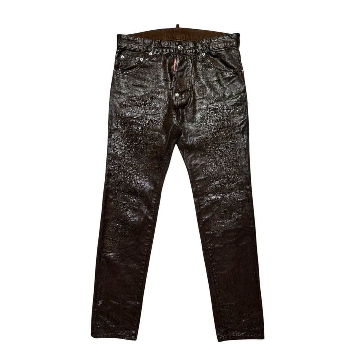 Dsquared2 Waxed distressed cool guy slim fit denim Size US 31 - 1 Thumbnail