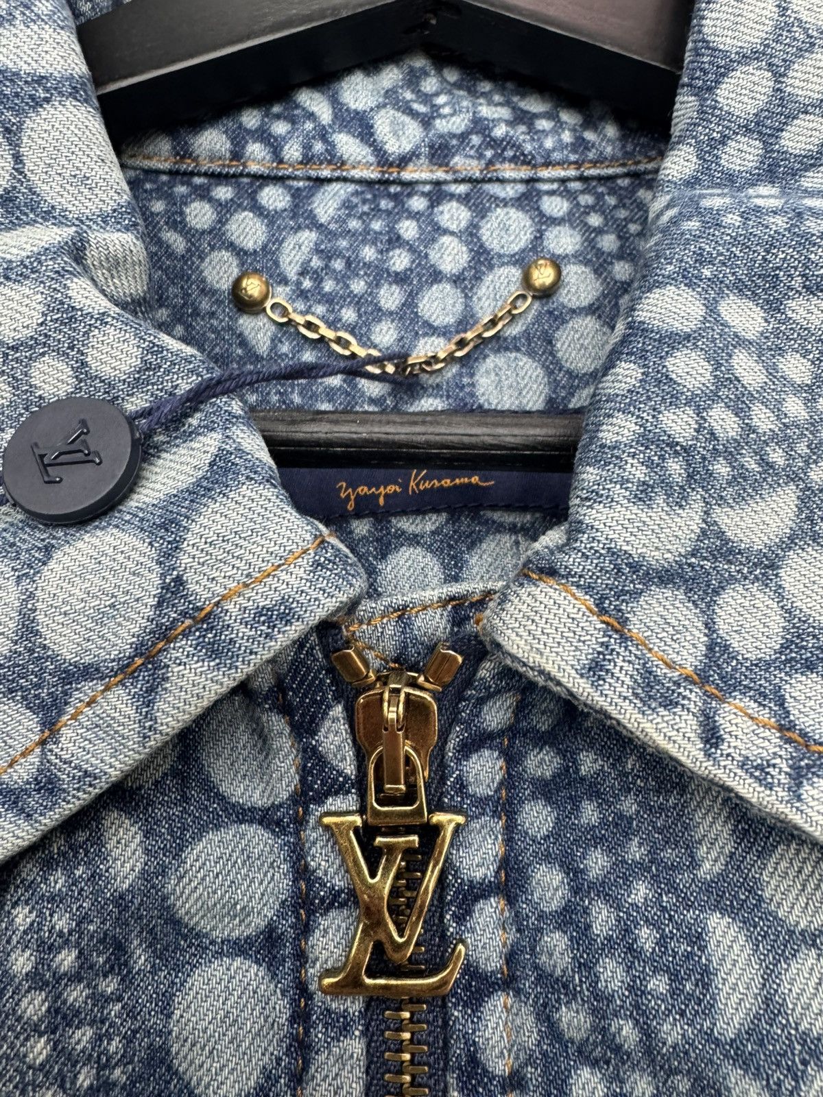 Louis Vuitton × Yayoi Kusama Louis Vuitton YK zip up denim jacket Size US M / EU 48-50 / 2 - 5 Thumbnail