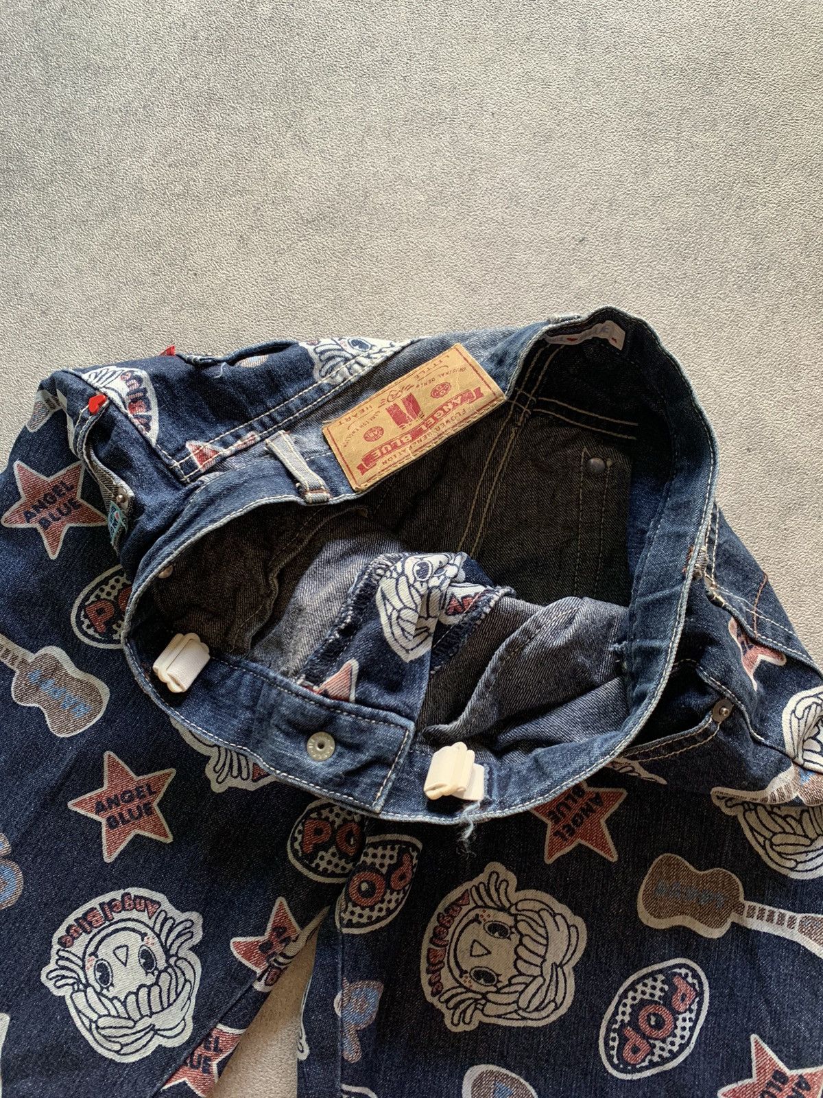 Angel Blue 1990s Angel Blue Full Print Short Denim Size 27" / US 4 / IT 40 - 8 Thumbnail