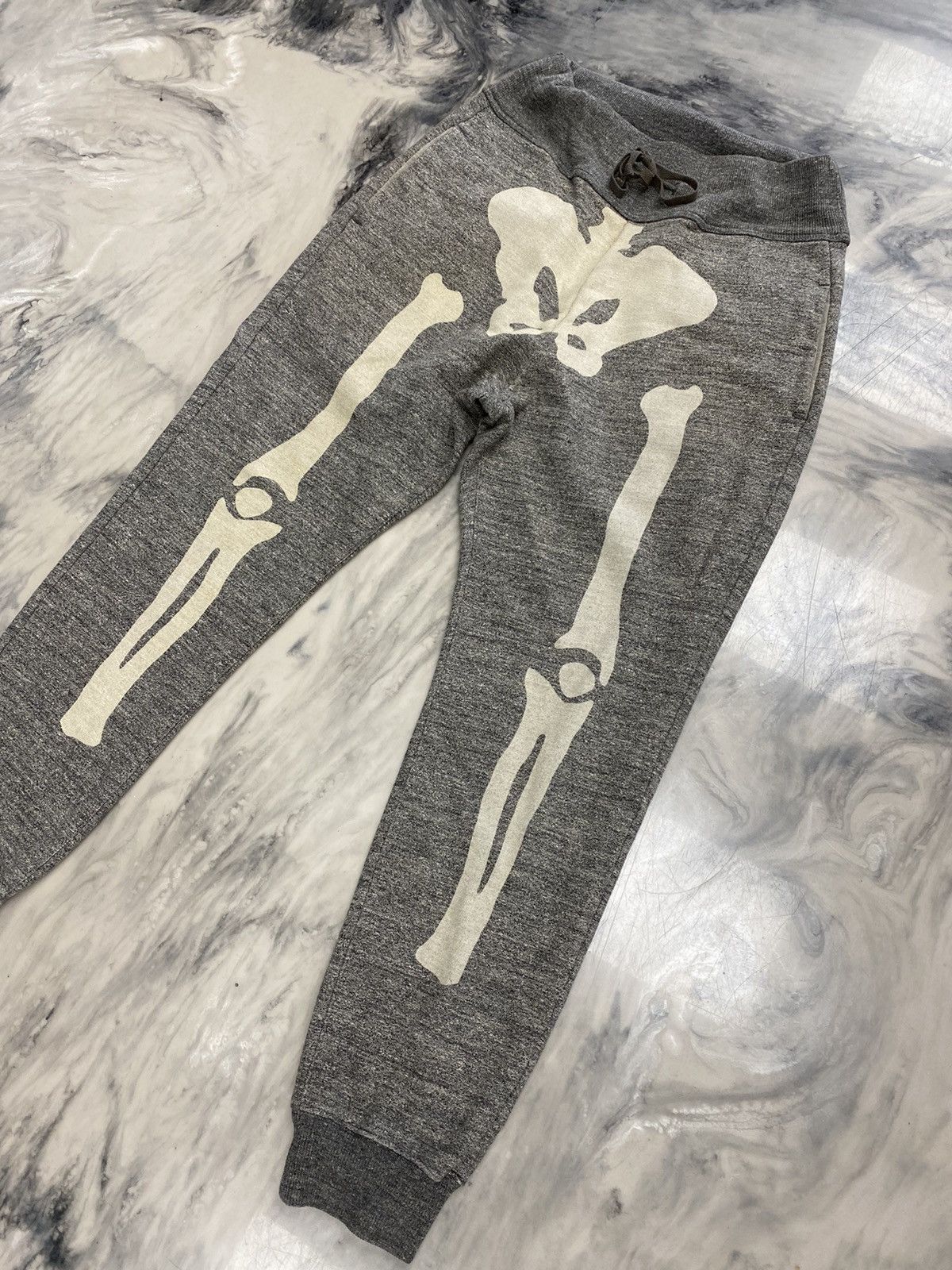 Kapital Kapital bones fleece sweatpants grey skeleton authentic Size US 32 / EU 48 - 2 Thumbnail