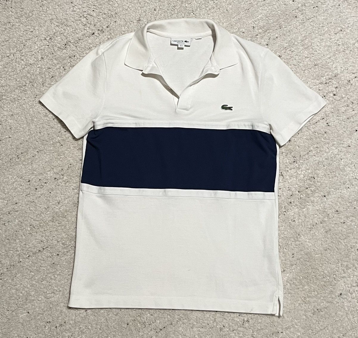 Lacoste Lacoste navy and white polo Size US S / EU 44-46 / 1 - 1 Thumbnail