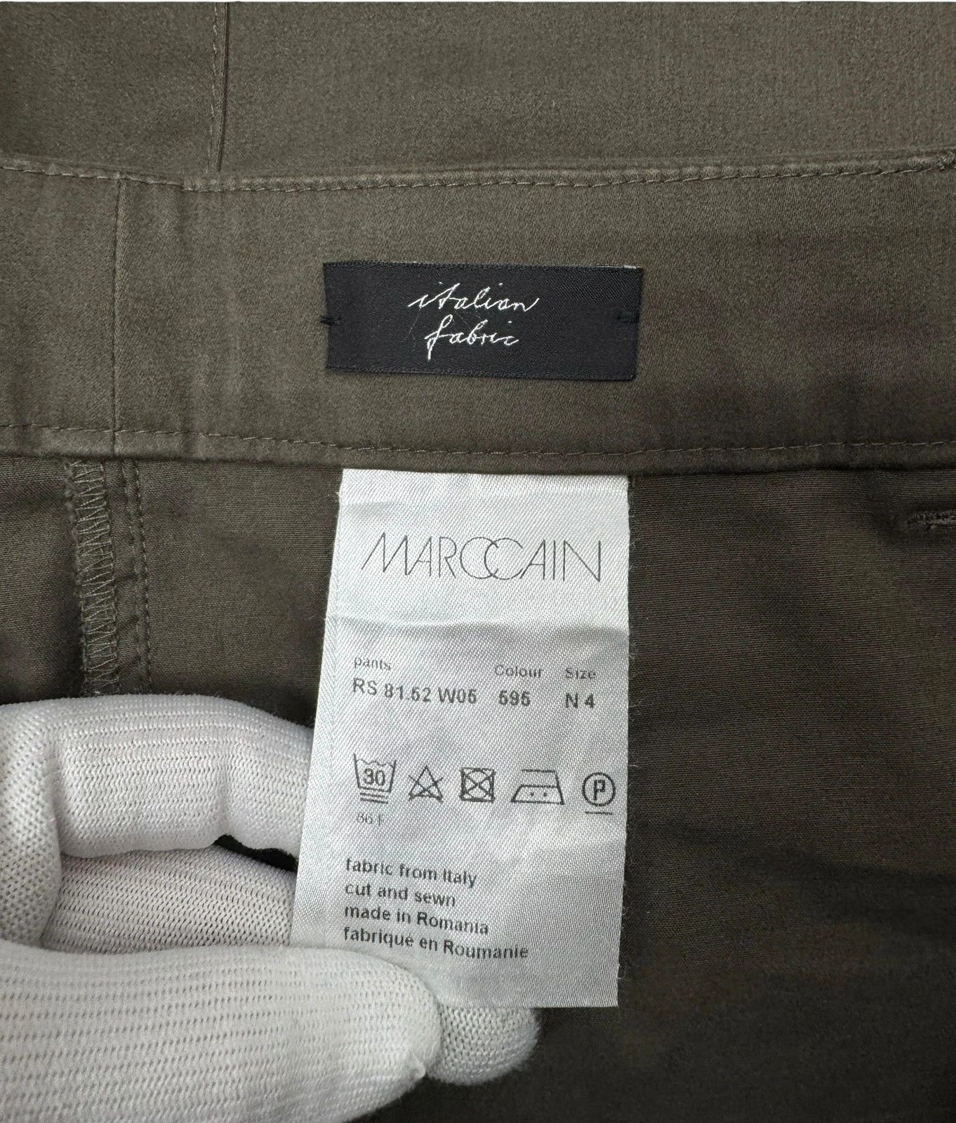 Other Marc Cain Khaki Cotton Pants Ankle Zip size 4 Size 36" / US 14 / IT 50 - 17 Thumbnail