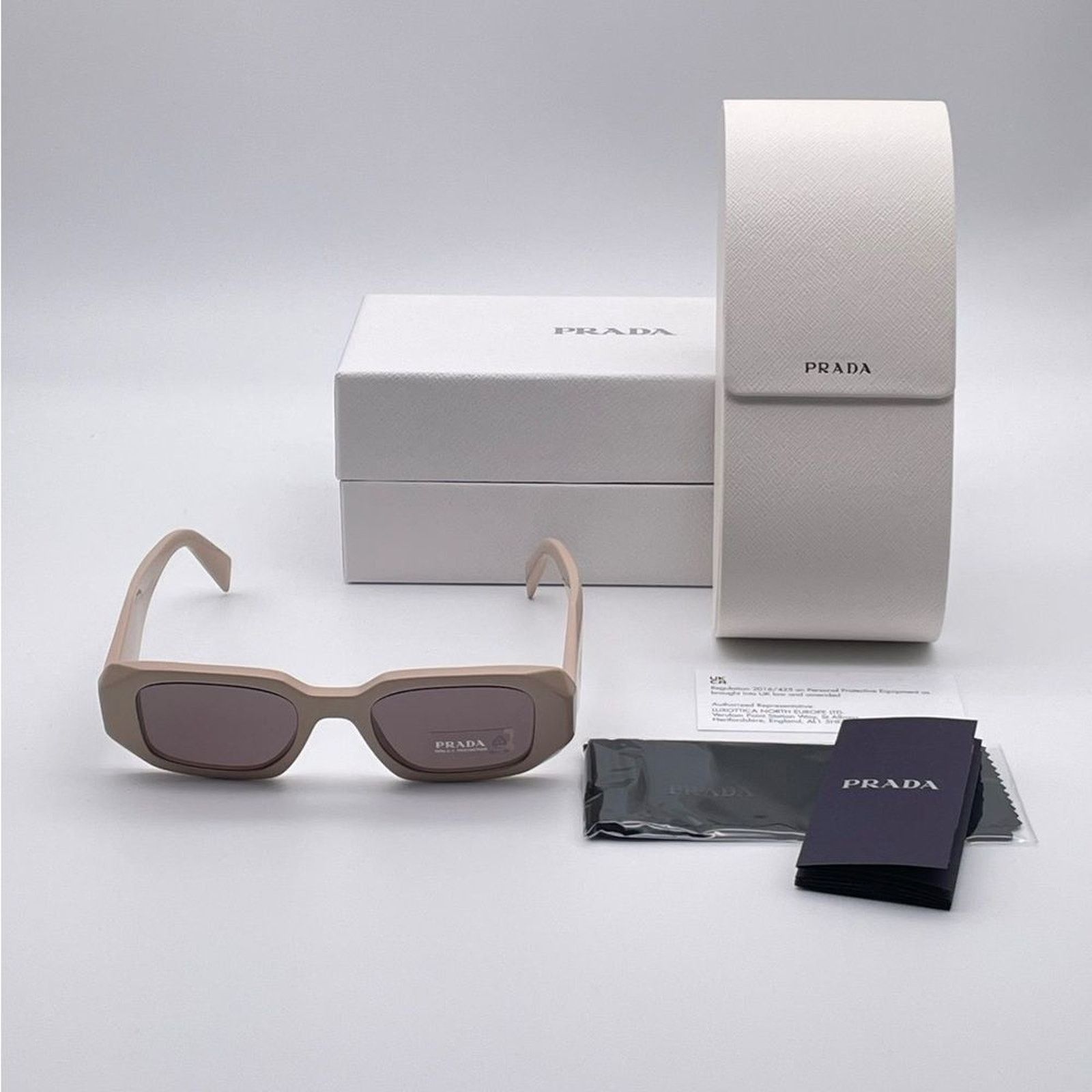 Prada NEW PRADA PR17WS VYJ6X1 Powder/Purple Brown Women Sunglasses Size ONE SIZE - 2 Thumbnail
