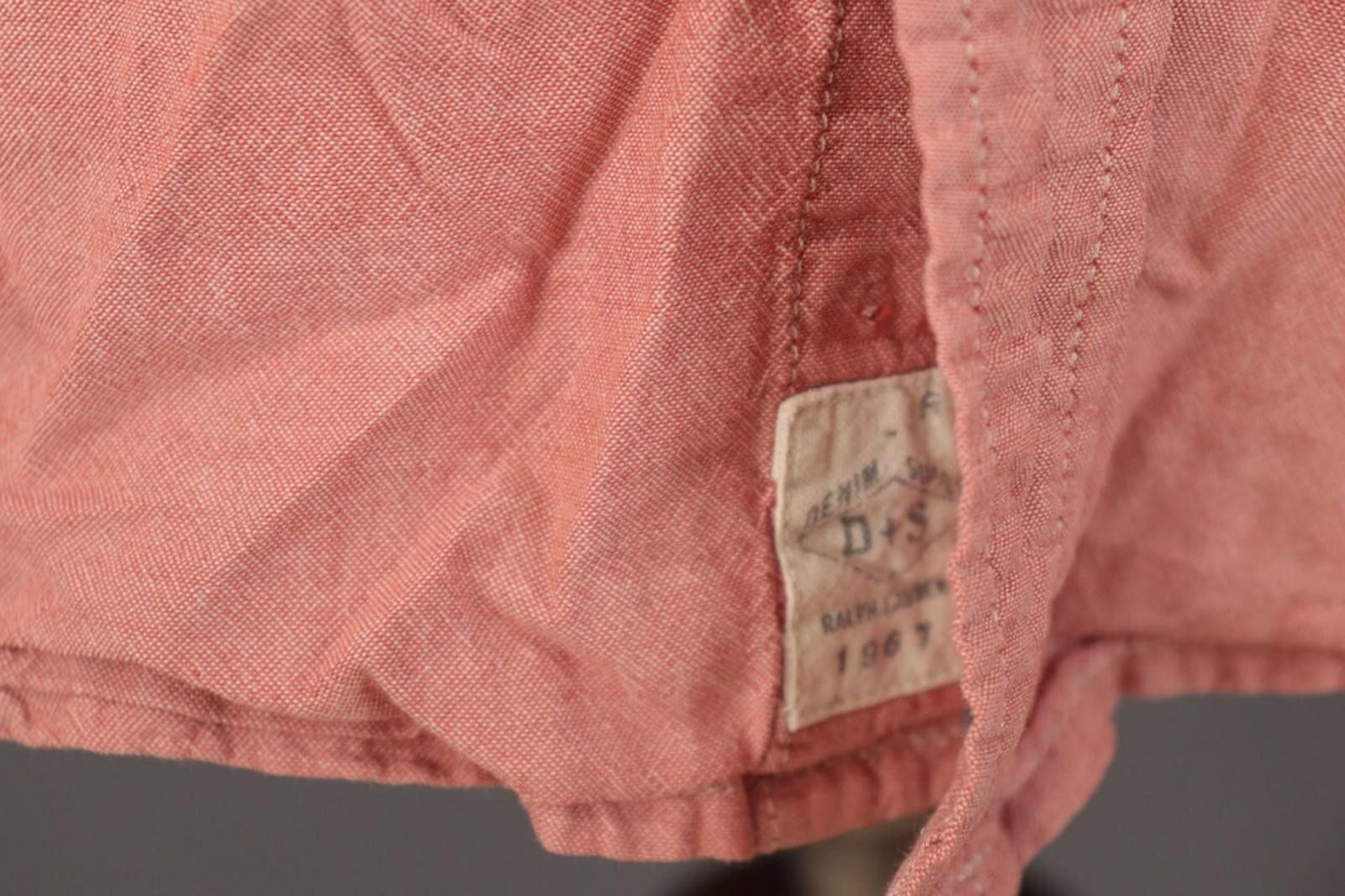 Denim & Supply Ralph Lauren Denim & Supply Ralph Lauren Peach Pockets Shirt Sz L Size US L / EU 52-54 / 3 - 7 Thumbnail