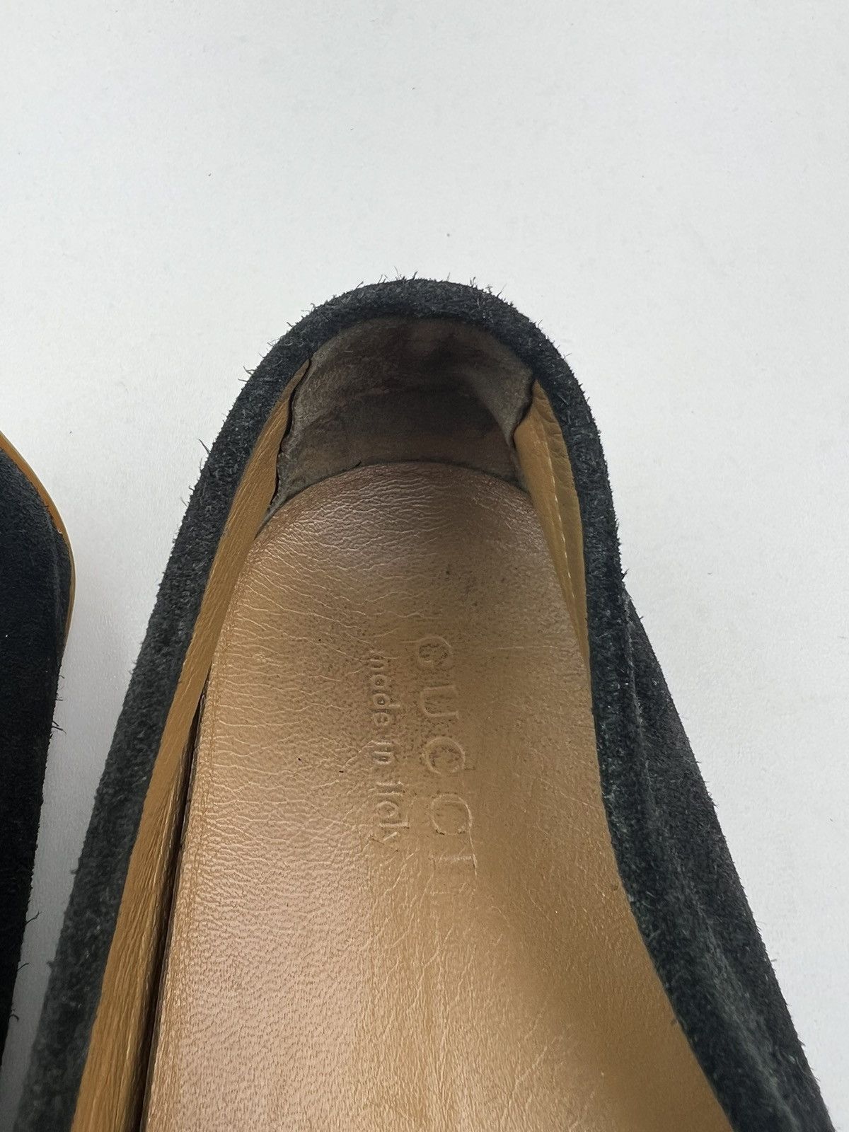 Gucci GUCCI Suede Driving Moccasins GG Logo Size US 12 / EU 45 - 15 Thumbnail