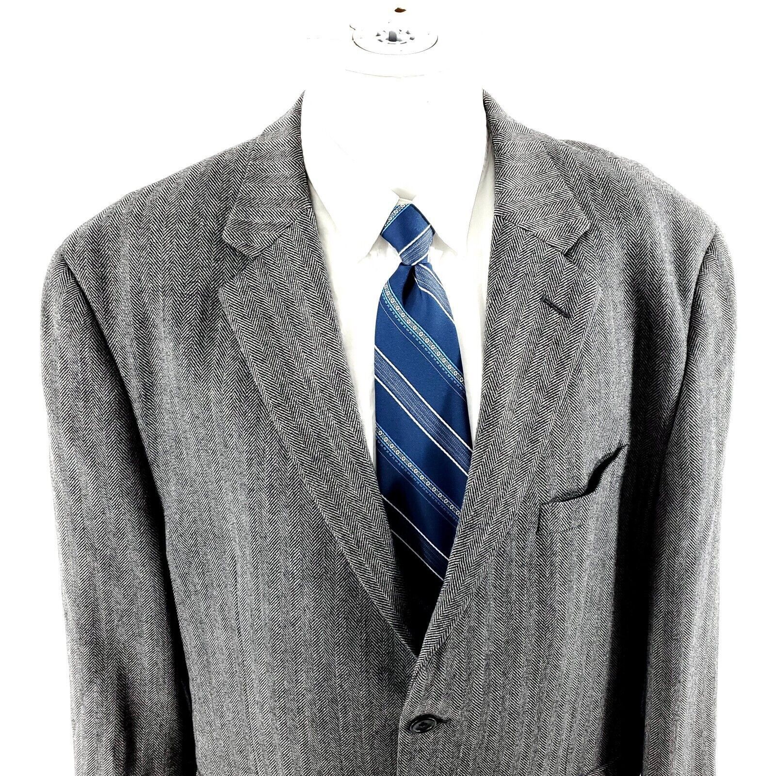 Joseph & Feiss Joseph & Feiss Gold Tweed Lambswool 2 Button Sport Coat 44R Size 44R - 1 Thumbnail
