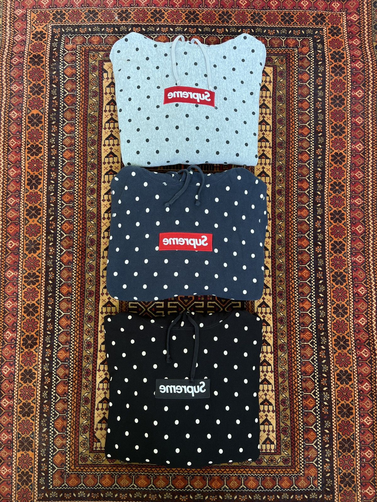 Comme des Garcons SHIRT × Supreme Supreme x CDG Polka Dot Box Logo Hoodie 2012 Size US M / EU 48-50 / 2 - 7 Thumbnail