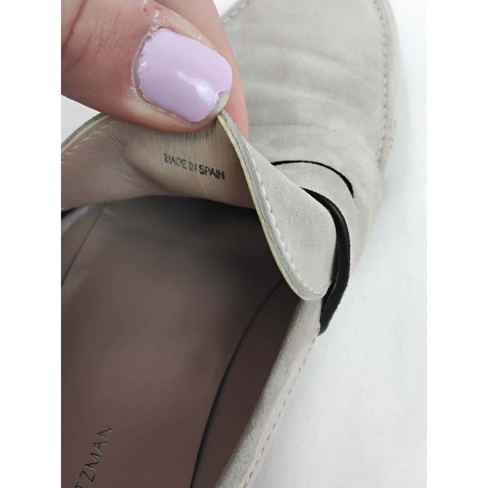Stuart Weitzman Stuart Weitzman Suede Loafers Women's 10.5M Gray Slip On Size US 10.5 / IT 40.5 - 13 Thumbnail