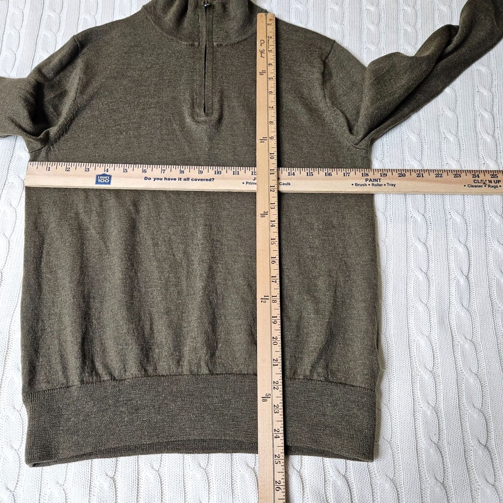 J.Crew J.CREW Merino Wool Slim Men Green 1/4 Zipper Long sleeve Sweater Size L Size US L / EU 52-54 / 3 - 5 Thumbnail