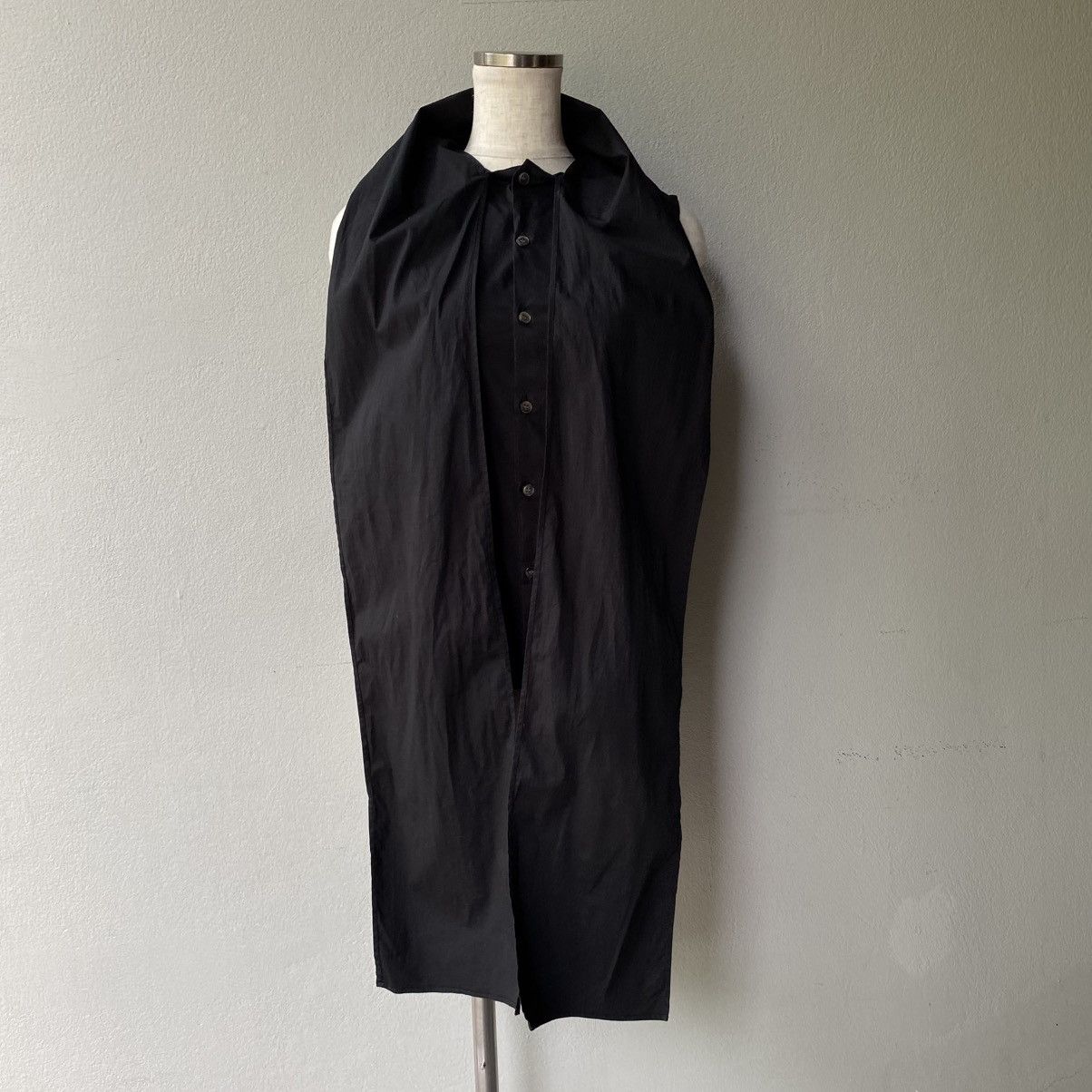 Japanese Brand ATSURO TAYAMA A/T Black Sleeveless Blouse with Large Bow Size S / US 4 / IT 40 - 6 Thumbnail