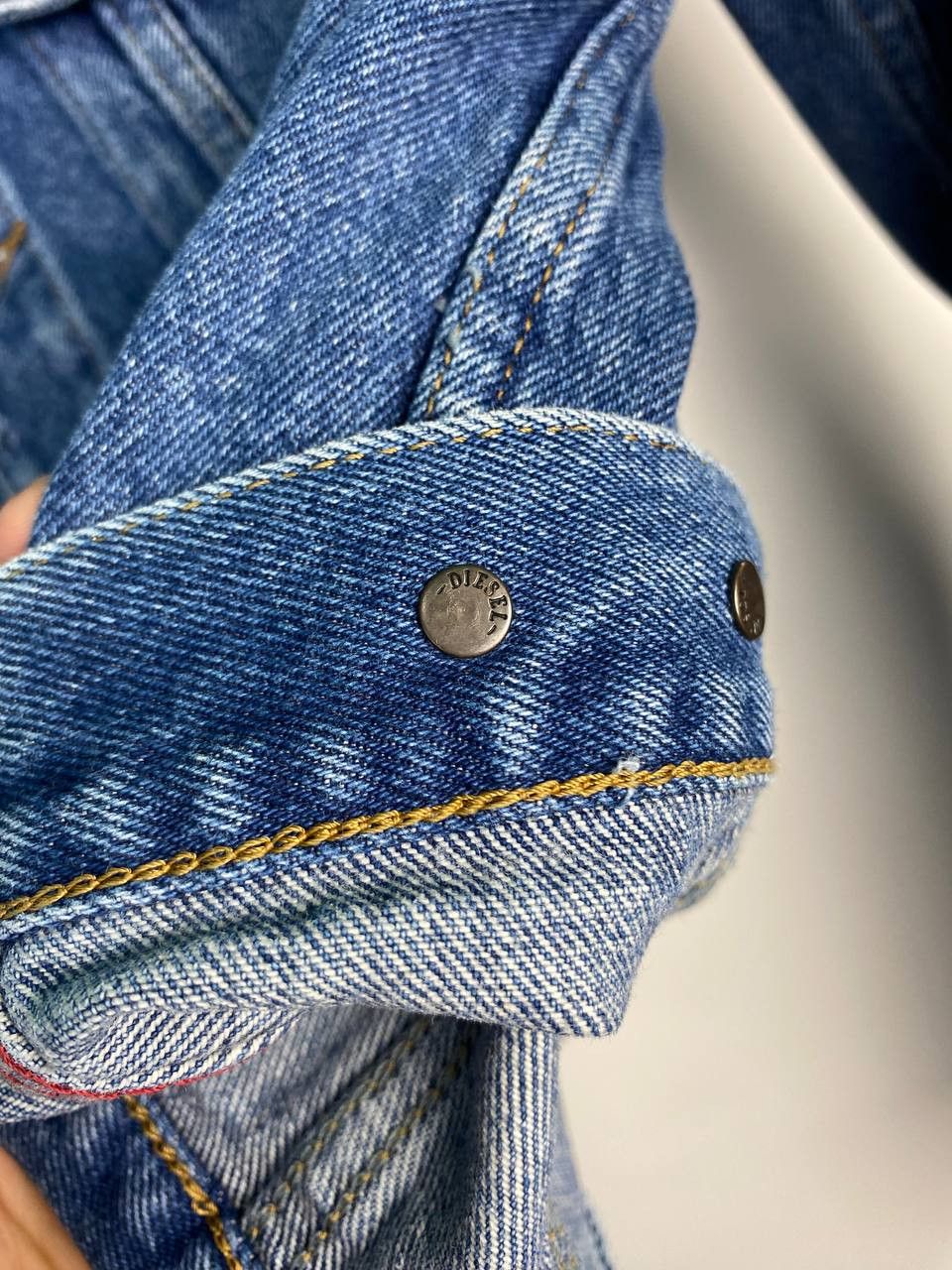 Diesel Designer Diesel is dead Denim Jacket M Coat Blue Windbreaker Size M / US 6-8 / IT 42-44 - 3 Thumbnail
