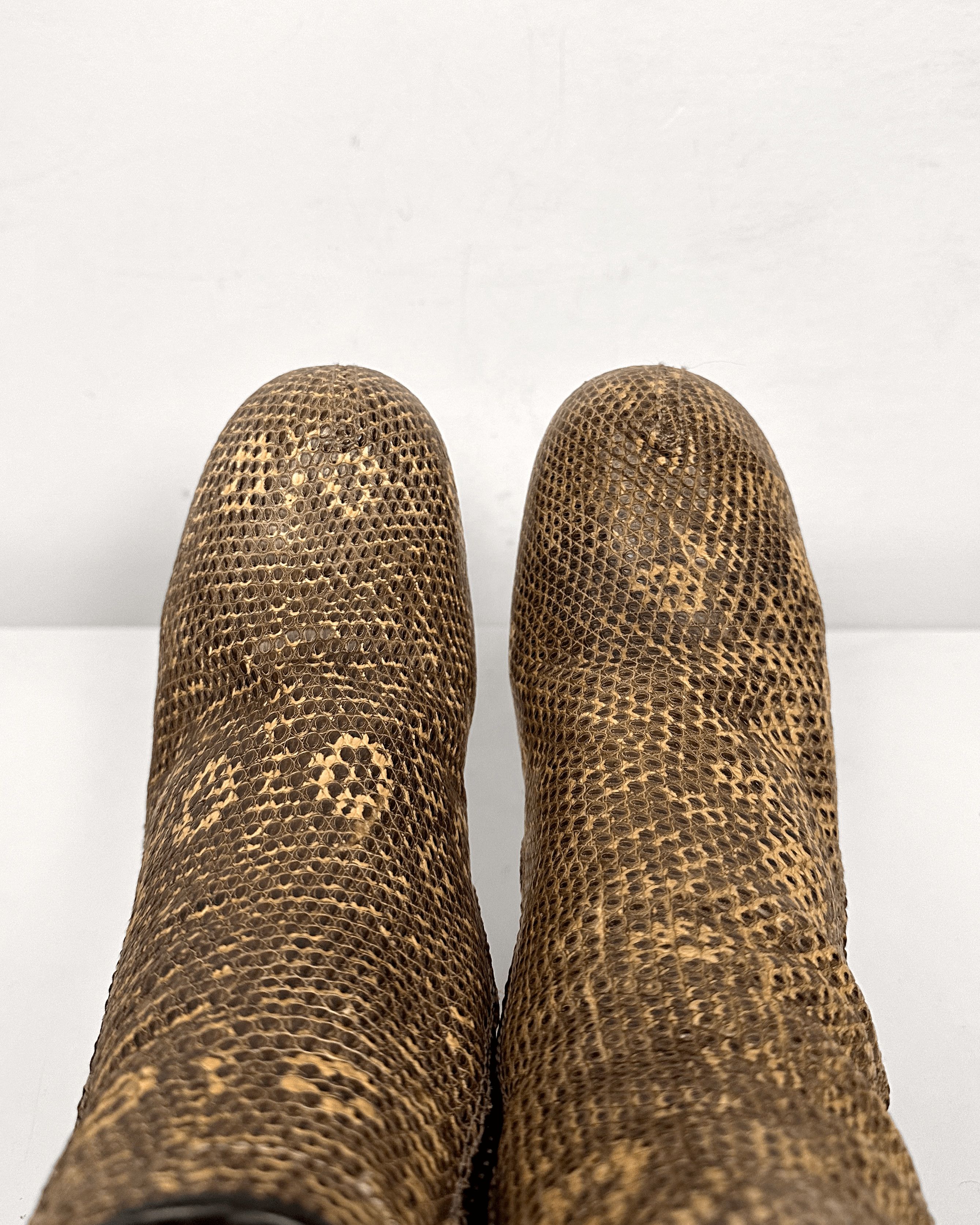 Rick Owens Rick Owens Lizard Leather Wedge Boots Size US 7 / EU 40 - 5 Thumbnail