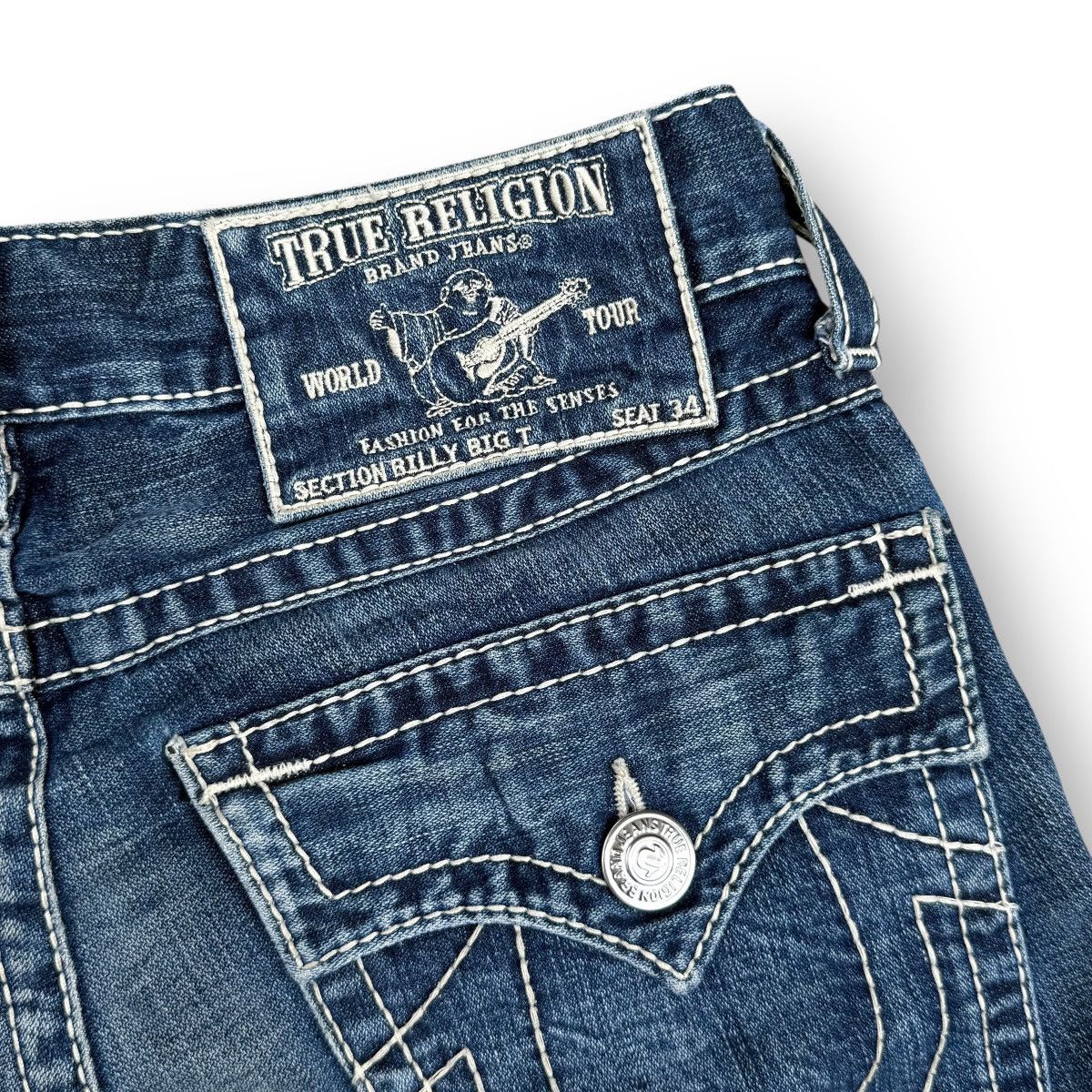 Grailed × True Religion True Religion Billy Big T Short Jeans Size US 34 / EU 50 - 7 Thumbnail