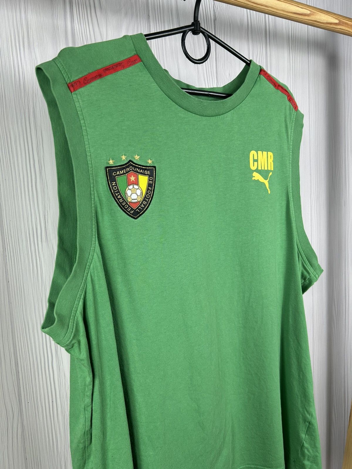 Puma Vintage 2004-06 Cameroon Puma Training Vest XXL Jersey Size US XXL / EU 58 / 5 - 2 Thumbnail