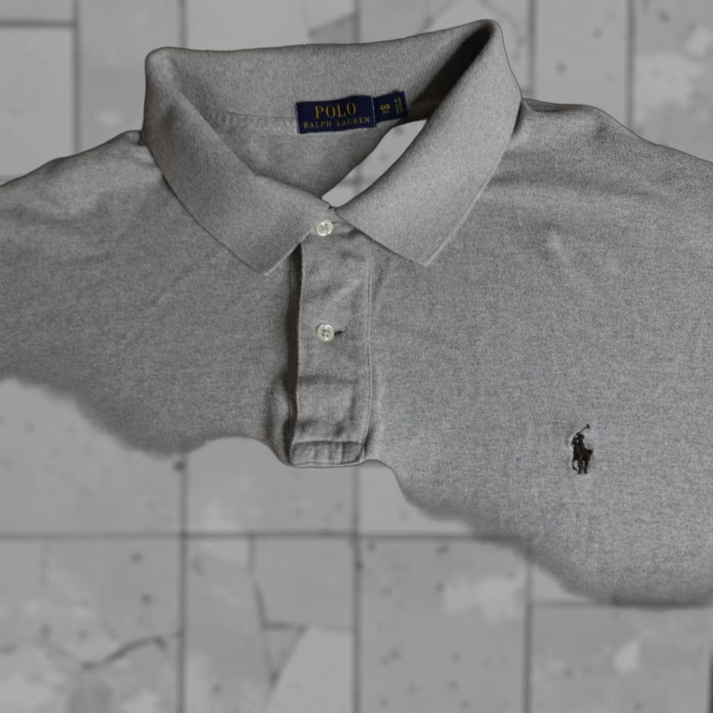 Polo Ralph Lauren Polo Ralph Lauren Polo Shirt Big 4X Beige Heather Solid Long Sleeve Polo Shirt Men Size 4XB Casual USA Logo Button Collar Spread Knit Cotton Size US XXL / EU 58 / 5 - 1 Thumbnail