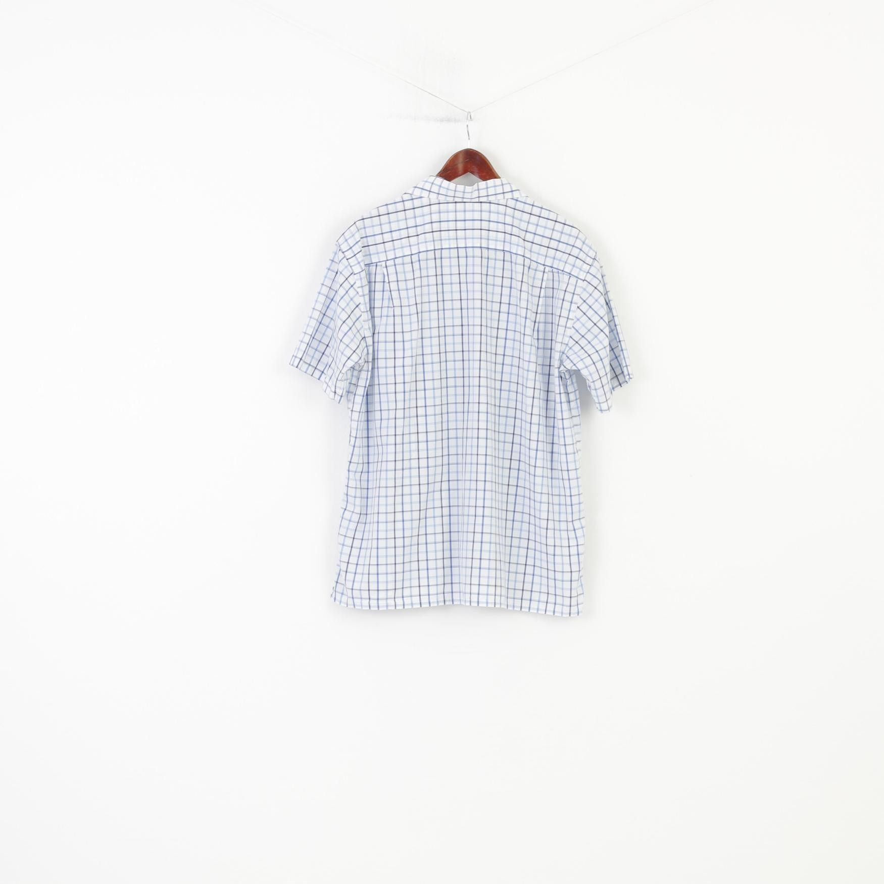 Lacoste Lacoste Men 46 Casual Shirt Checkered Blue 10331 Size US XL / EU 56 / 4 - 8 Thumbnail