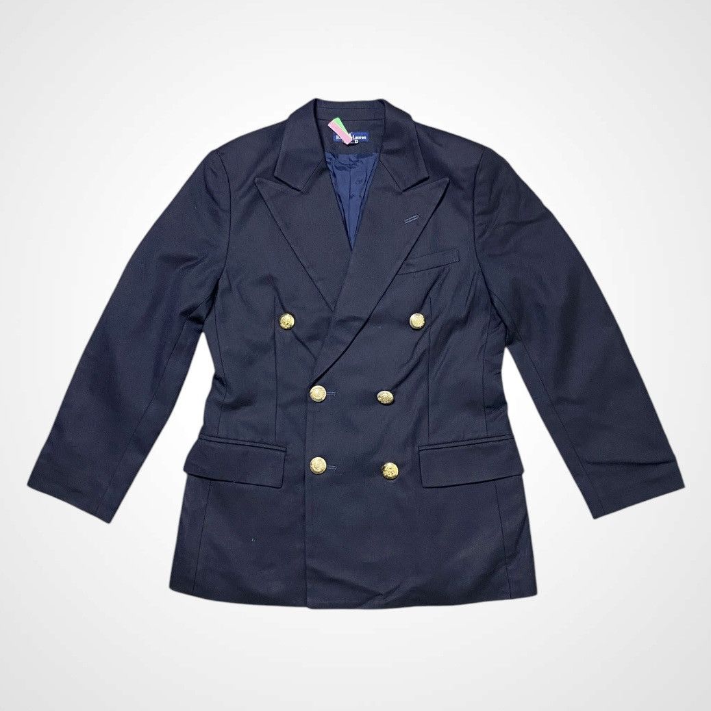 Ralph Lauren Vintage 90s Ralph Lauren Double Breasted Blazer Size S / US 4 / IT 40 - 3 Thumbnail