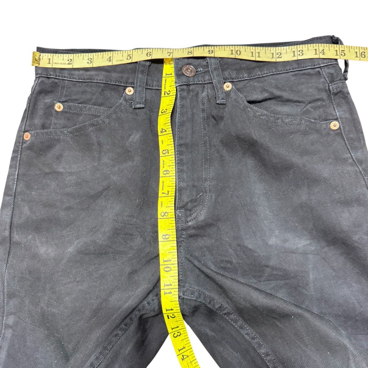 Levi's Vintage Levis 517 Black Denim Flare Jeans Hedi Slimane Size US 30 / EU 46 - 20 Thumbnail