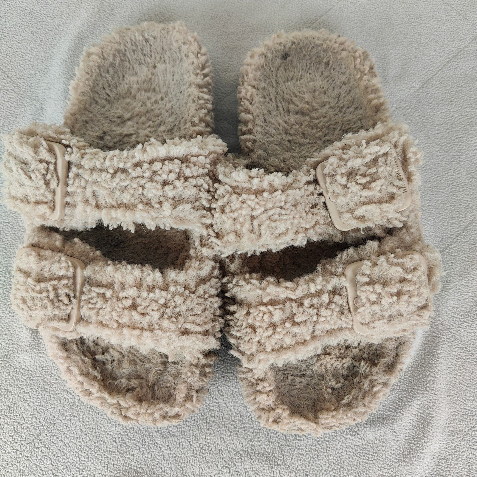 Balenciaga Balenciaga Mallorca Faux Shearling Buckle Sandals Womens 37 Size US 7 / IT 37 - 5 Thumbnail