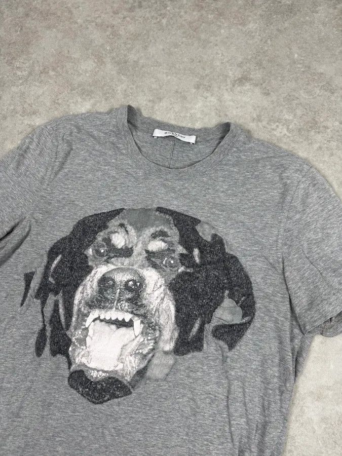 Givenchy SS2016 Givenchy Rottweiler Grey T-Shirt by Roccardo Tisci Size US S / EU 44-46 / 1 - 5 Thumbnail