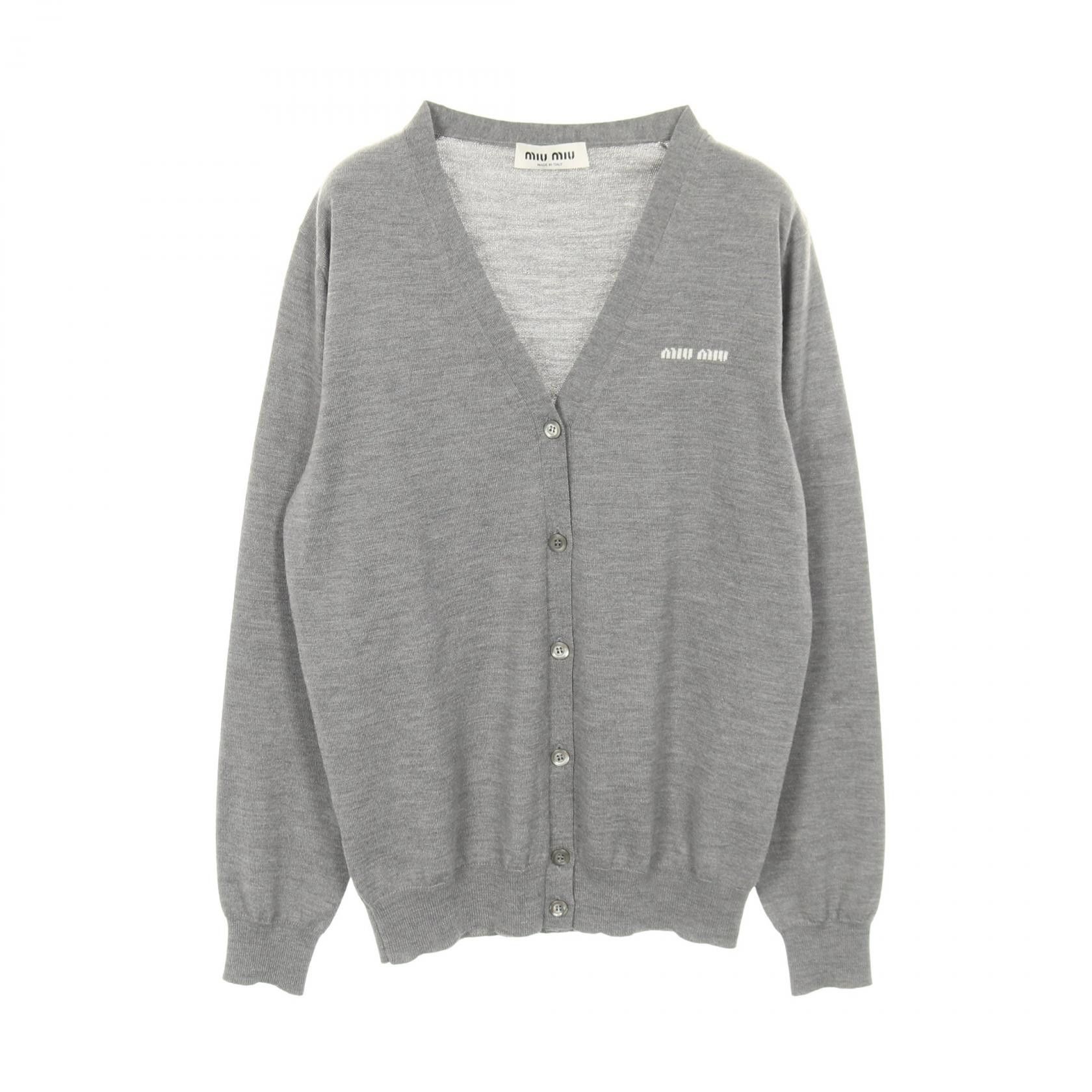 Miu Miu Miu Miu Miu Miu Wool Cardigan Textile Tops DUTY FREE for USA Size ONE SIZE - 1 Thumbnail
