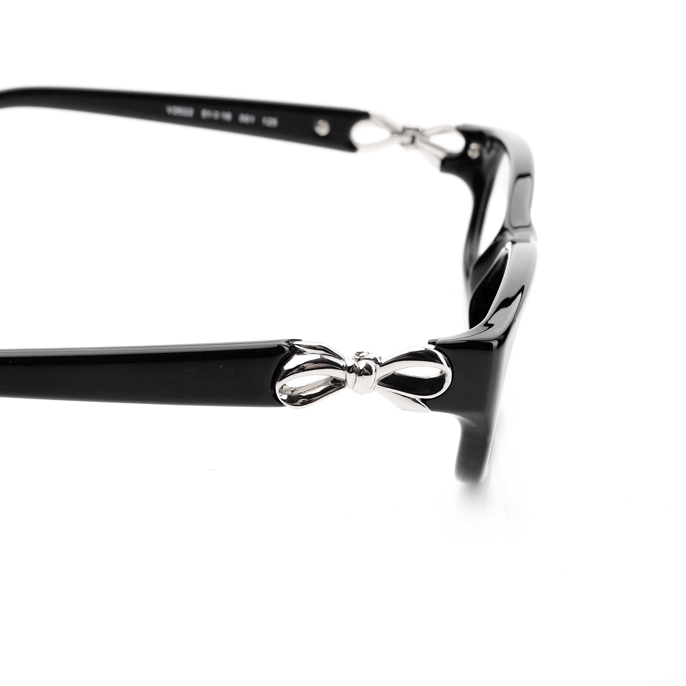 image of Archival Clothing x Valentino '00S Black Bow Plastic Glasses, Men's