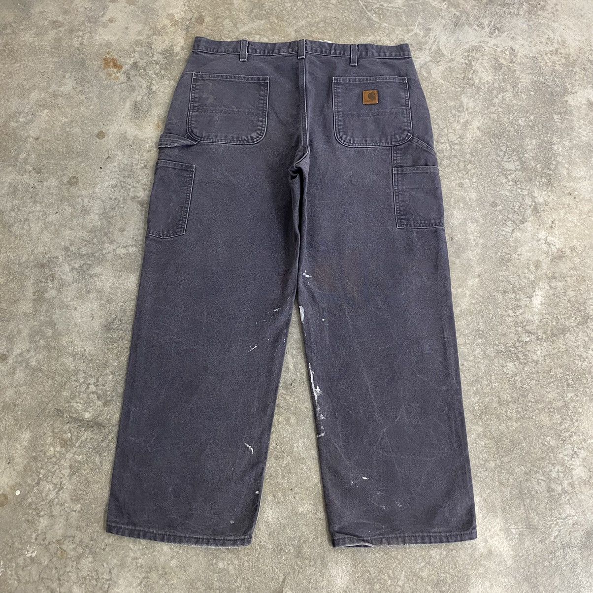 Carhartt VTG Carhartt Faded Petrol Blue Spaltter Carpenter Work Pants Size US 38 / EU 54 - 11 Thumbnail