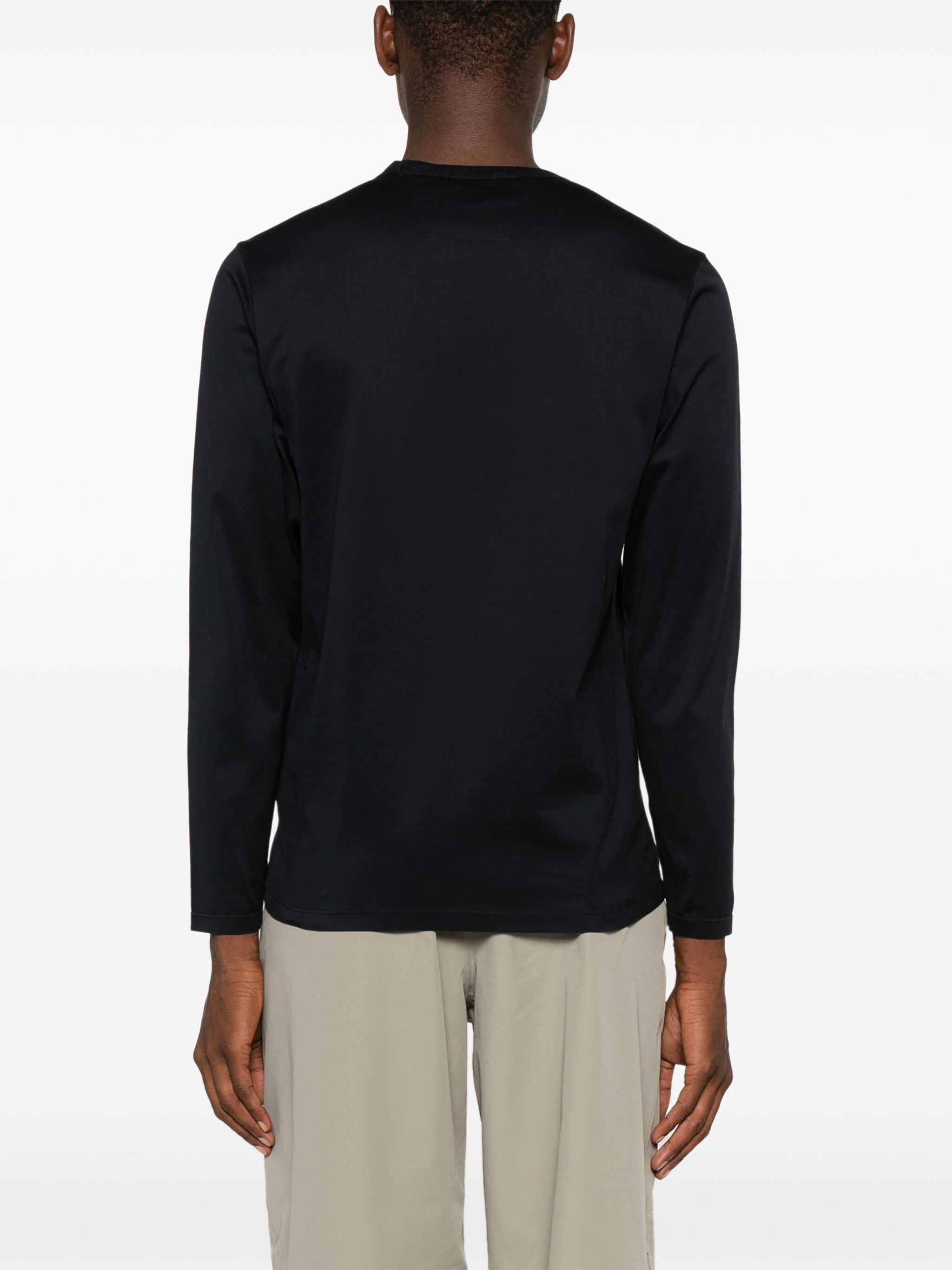 C.P. Company o1y1224 Logo Crewneck T-Shirt in Navy Blue Size US XS / EU 42 / 0 - 4 Thumbnail