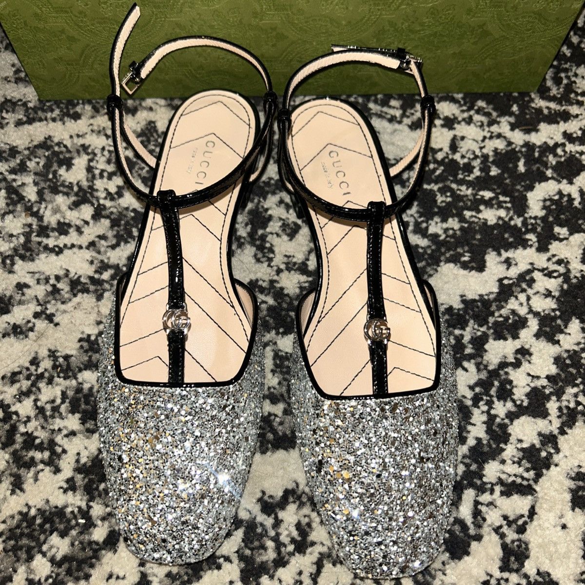 Gucci Gucci Glitter Double G Ballet Flat size 37.5 Size US 7.5 / IT 37.5 - 4 Thumbnail