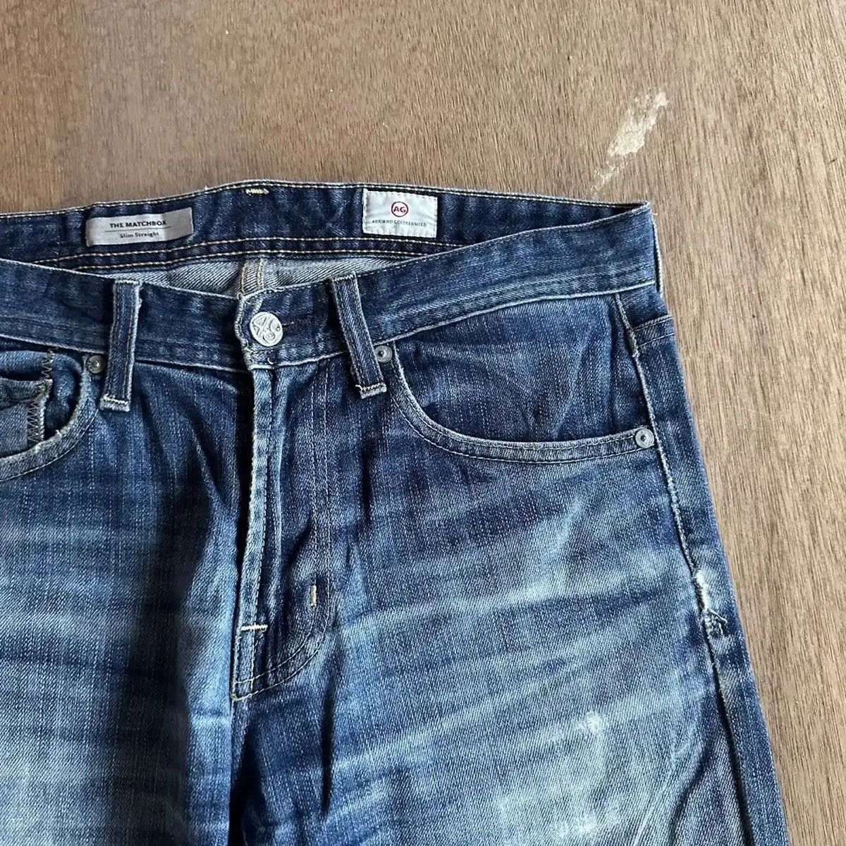 AG Adriano Goldschmied DISTRESSED DENIM ADRIANO GOLDSCHMIED JEANS PANTS MADE IN USA Size US 29 - 4 Thumbnail
