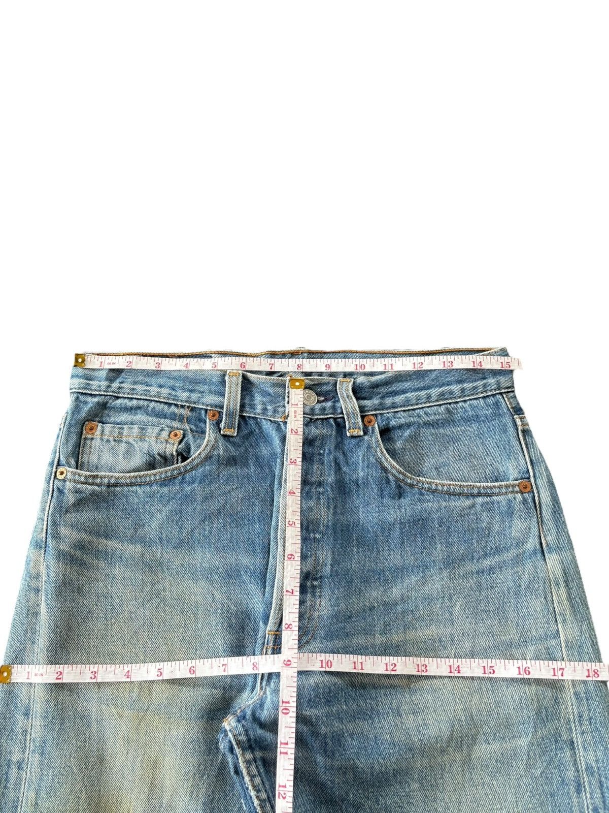 Levi's Vintage 90s Levis 501 Mud Wash Distressed Jeans Size US 30 / EU 46 - 6 Thumbnail