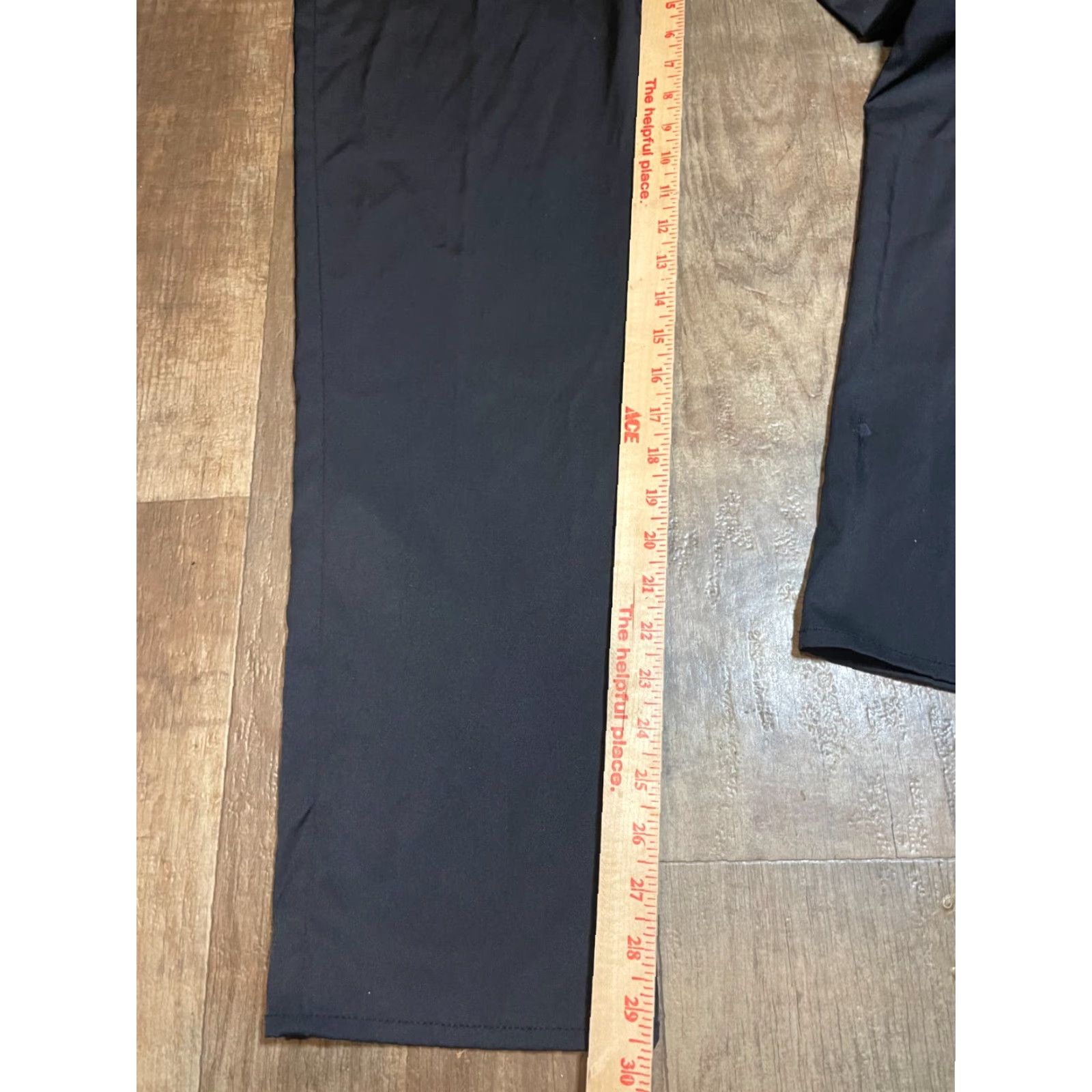 Perry Ellis Perry Ellis Portfolio Pants Mens Size 34 x 30 Black Slim Fit Lightweight Dress Pants Portfolio Mens Regular Inseam 30 Size US 34 / EU 50 - 3 Thumbnail