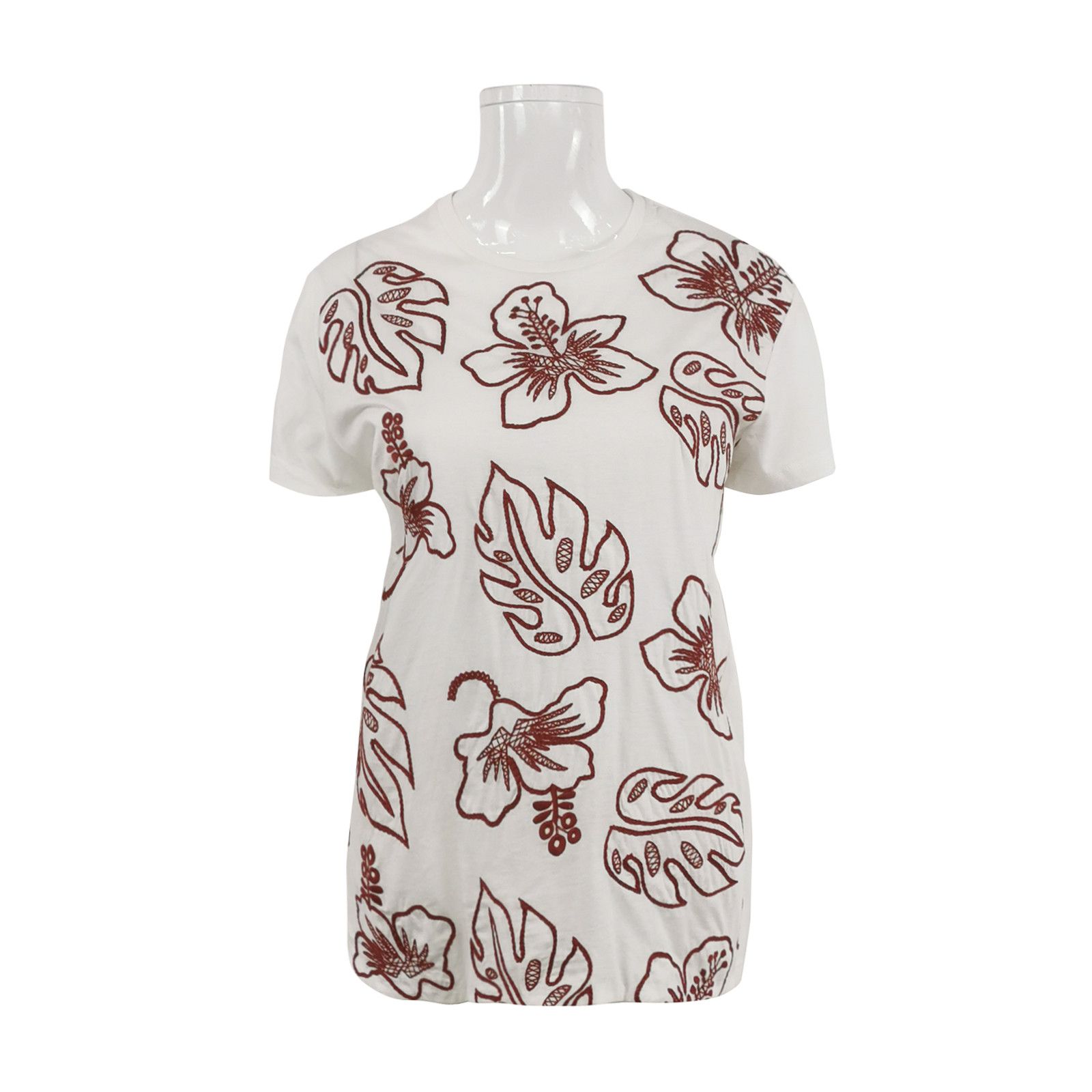 Prada Prada Floral Embroidered T-Shirt Size XL Size US XL / EU 56 / 4 - 1 Thumbnail