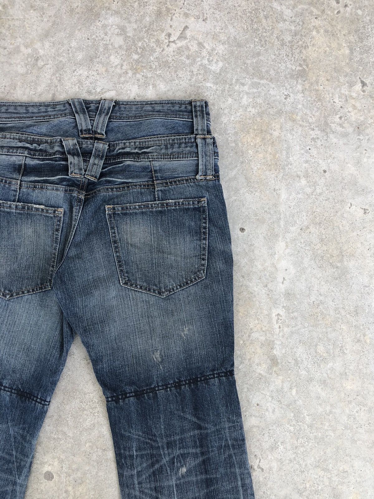 PPFM PPFM Double Waist Distressed Jeans Size US 31 - 11 Thumbnail