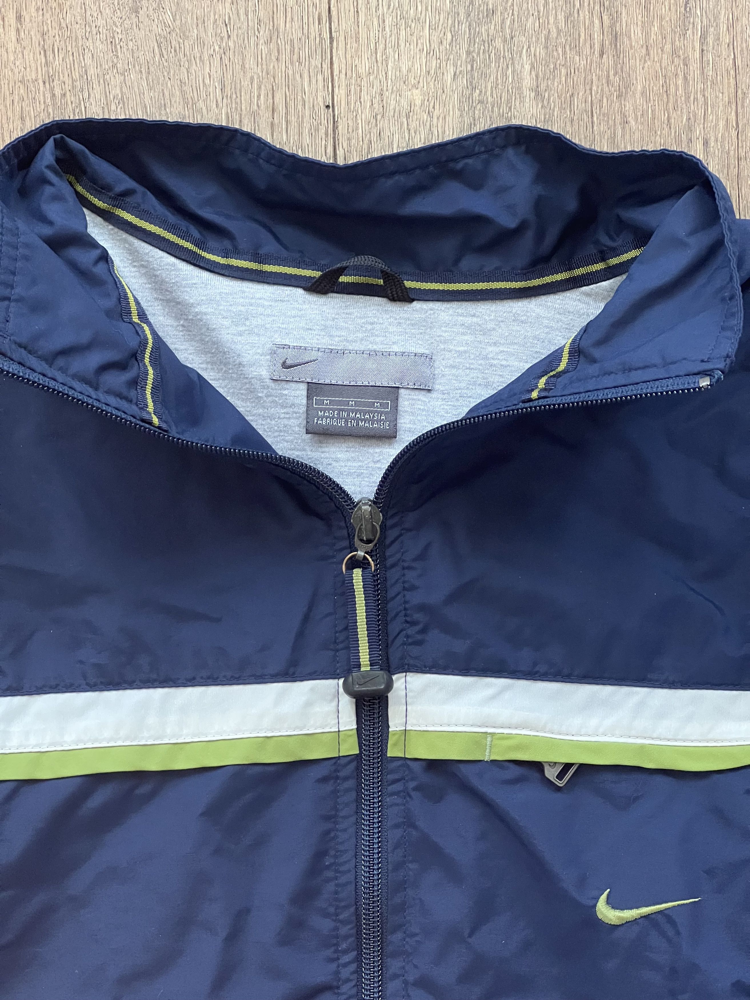 Nike × Vintage Nike Y2K Navy Jacket Full-Zip Size US M / EU 48-50 / 2 - 3 Thumbnail