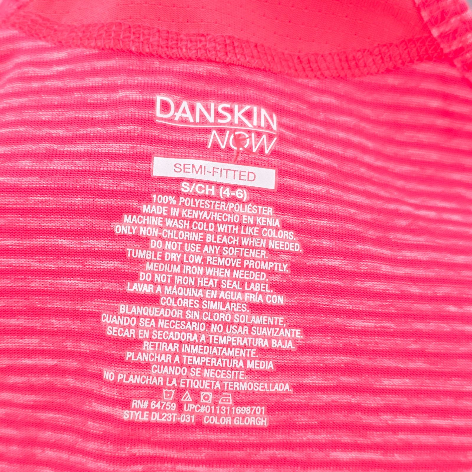 Other Danskin Now Pink Semi Fitted Stripe Racerback Tank Top Small Size S / US 4 / IT 40 - 5 Thumbnail