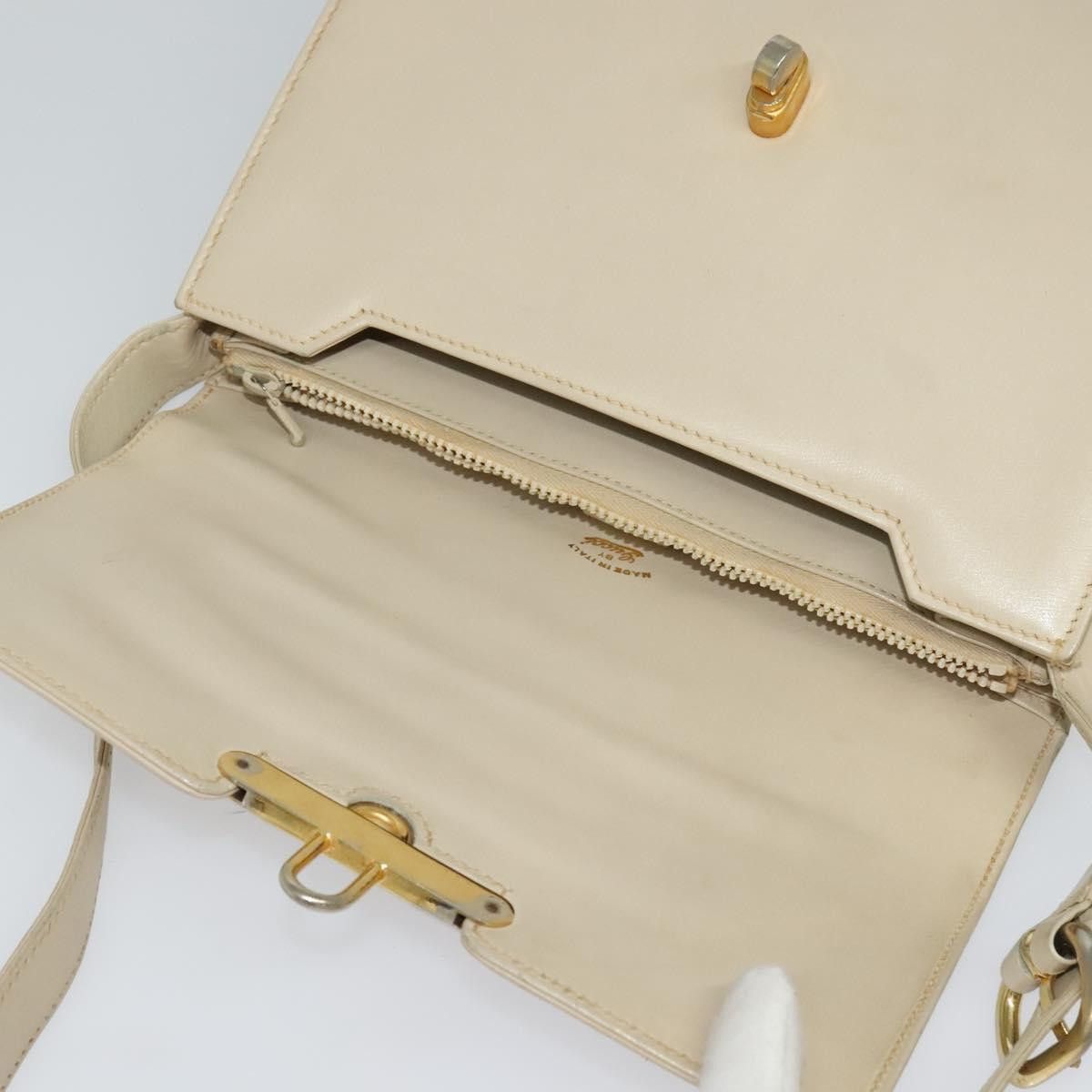 Gucci GUCCI Shoulder Bag Leather Cream Gold Size ONE SIZE - 10 Thumbnail