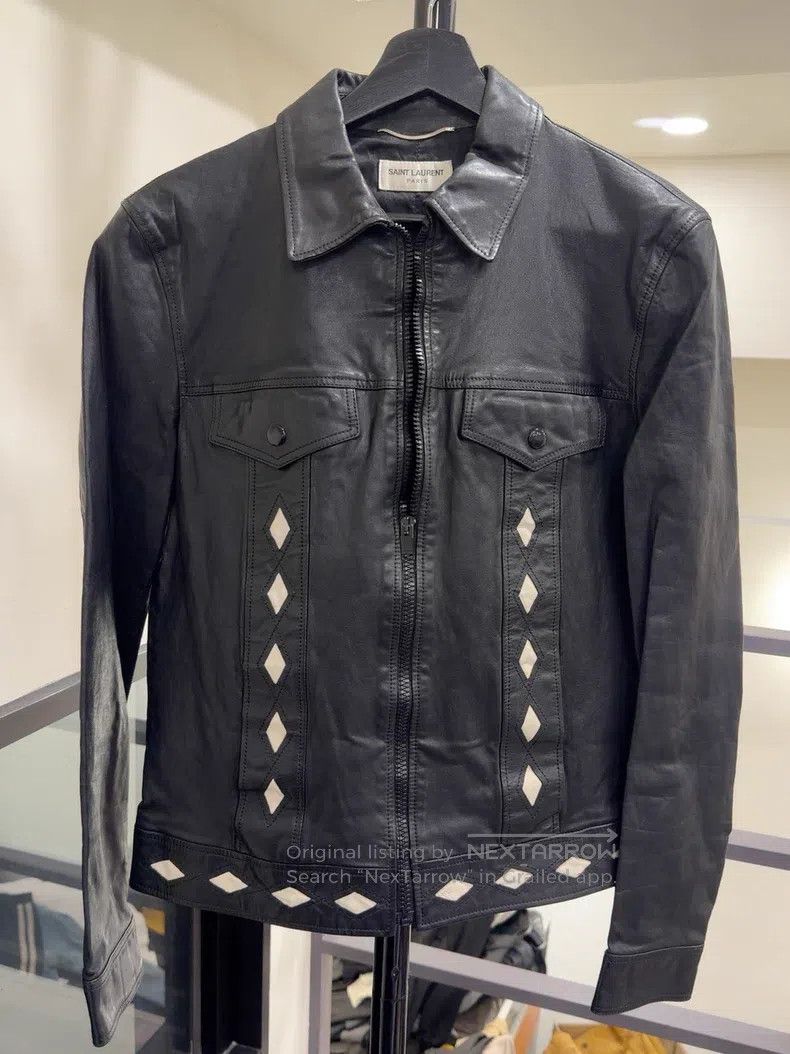 Saint Laurent Paris Saint Laurent Paris Black Leather Jacket Size US M / EU 48-50 / 2 - 1 Thumbnail