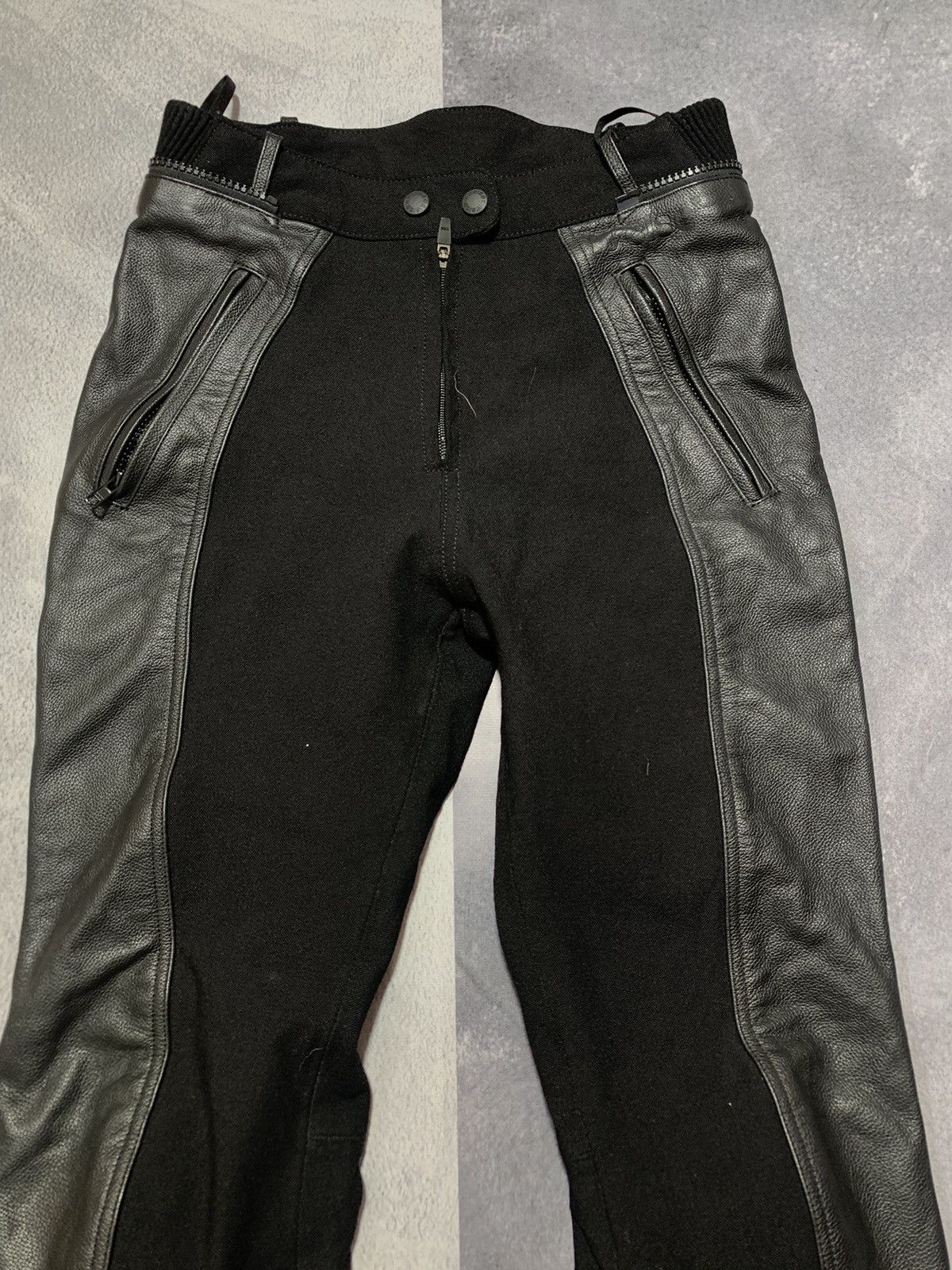 Vintage Vintage Y2K leather motorcycle biker pants size 28 Size 28" / US 6 / IT 42 - 2 Thumbnail