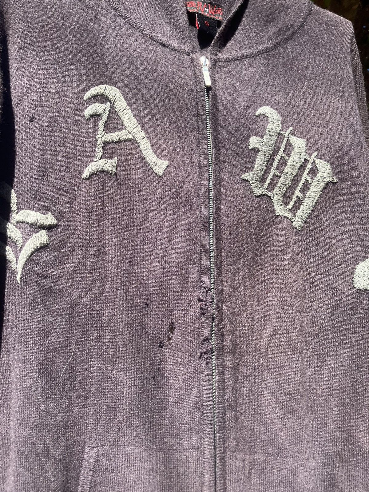 Ed Hardy Y2K Raw 7 Cashmere Hoodie Tattoo Style Skull and Dagger Size US M / EU 48-50 / 2 - 4 Thumbnail
