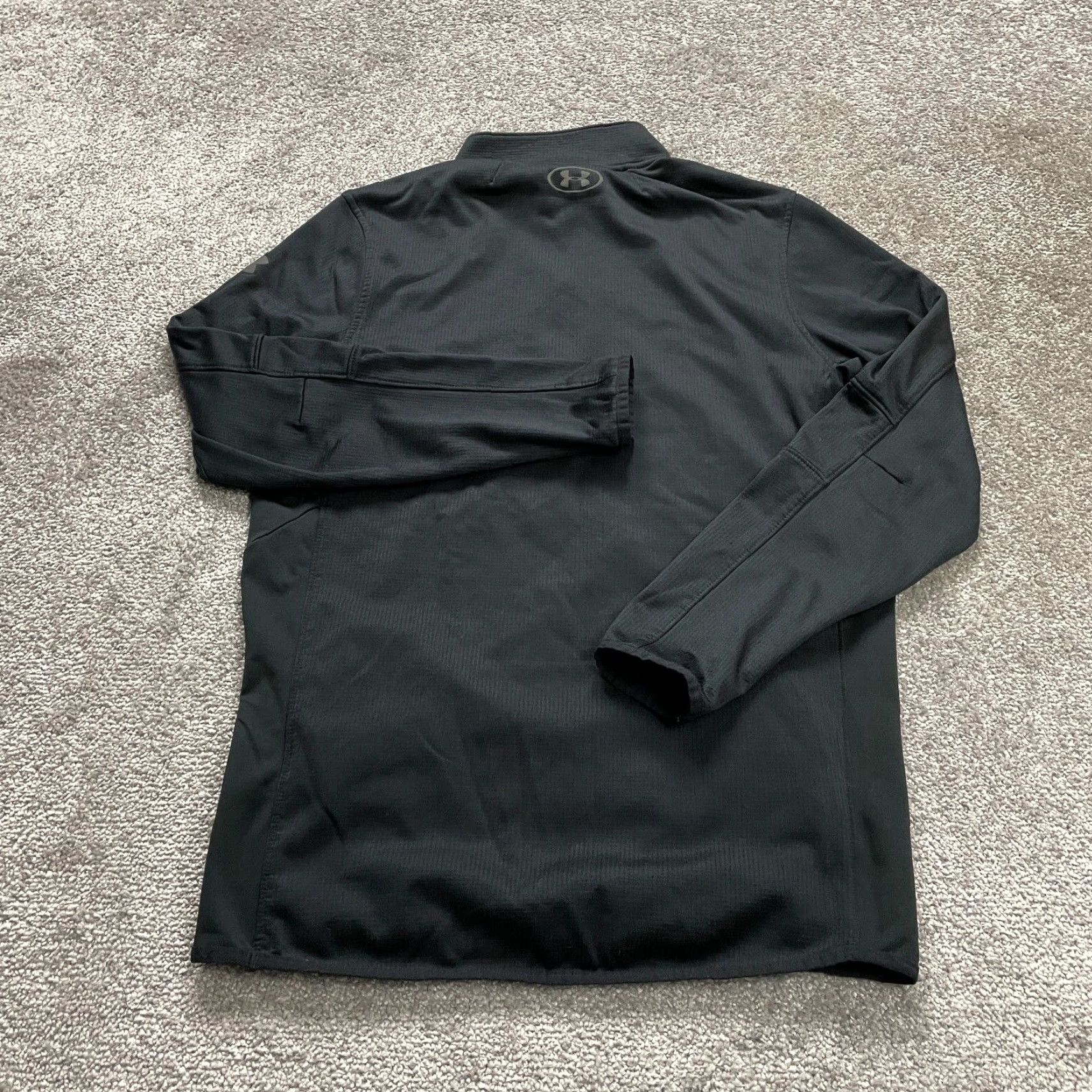 Under Armour Under Armour ColdGear Reactor Active Jacket Men S Black 1/4 Zip High Neck Hiking Running Walking Jacket Size US S / EU 44-46 / 1 - 2 Thumbnail