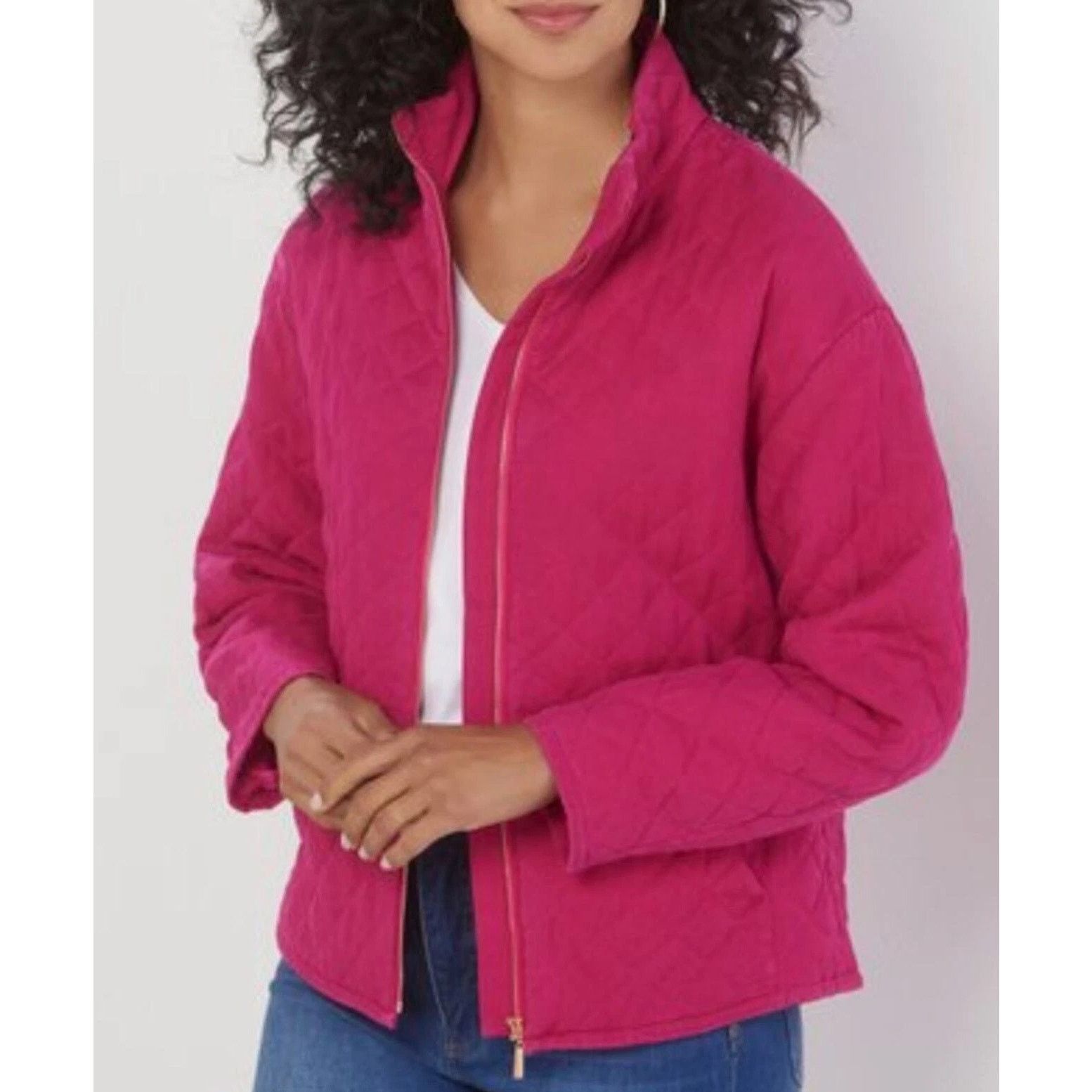 Soft Surroundings Soft Surroundings Womens Realms Quilted Jacket Full Zip M Size M / US 6-8 / IT 42-44 - 1 Thumbnail