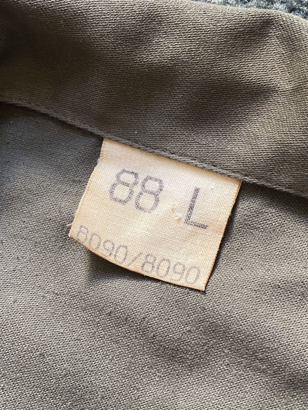 Vintage VINTAGE 80s FRENCH MILITARY F2 OLIVE DRAB JACKET Size US L / EU 52-54 / 3 - 4 Thumbnail