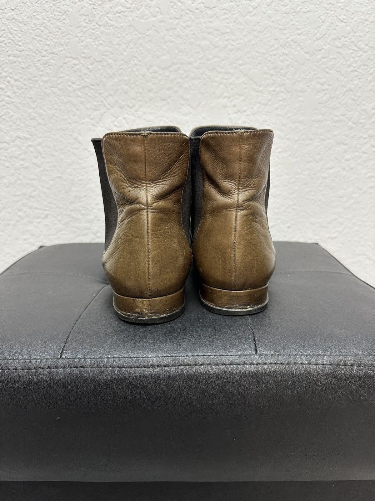 Prada × Vintage Vintage Prada Milano Biker Leather Boots As98 Shoes Size US 8 / IT 38 - 5 Thumbnail