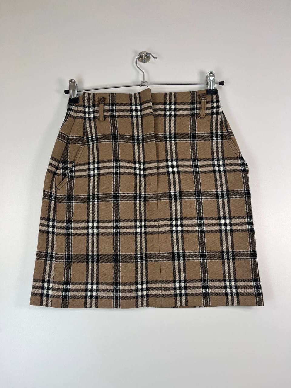 Sandro Sandro Paris Checked Wool Blend Skirt Brown Women Size 36 Size M / US 6-8 / IT 42-44 - 1 Thumbnail
