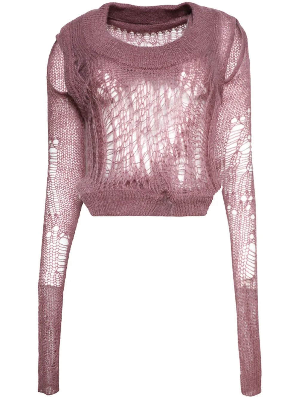 Rick Owens o1mle0426 Spider Banana Sweater in Pink Size S / US 4 / IT 40 - 1 Thumbnail